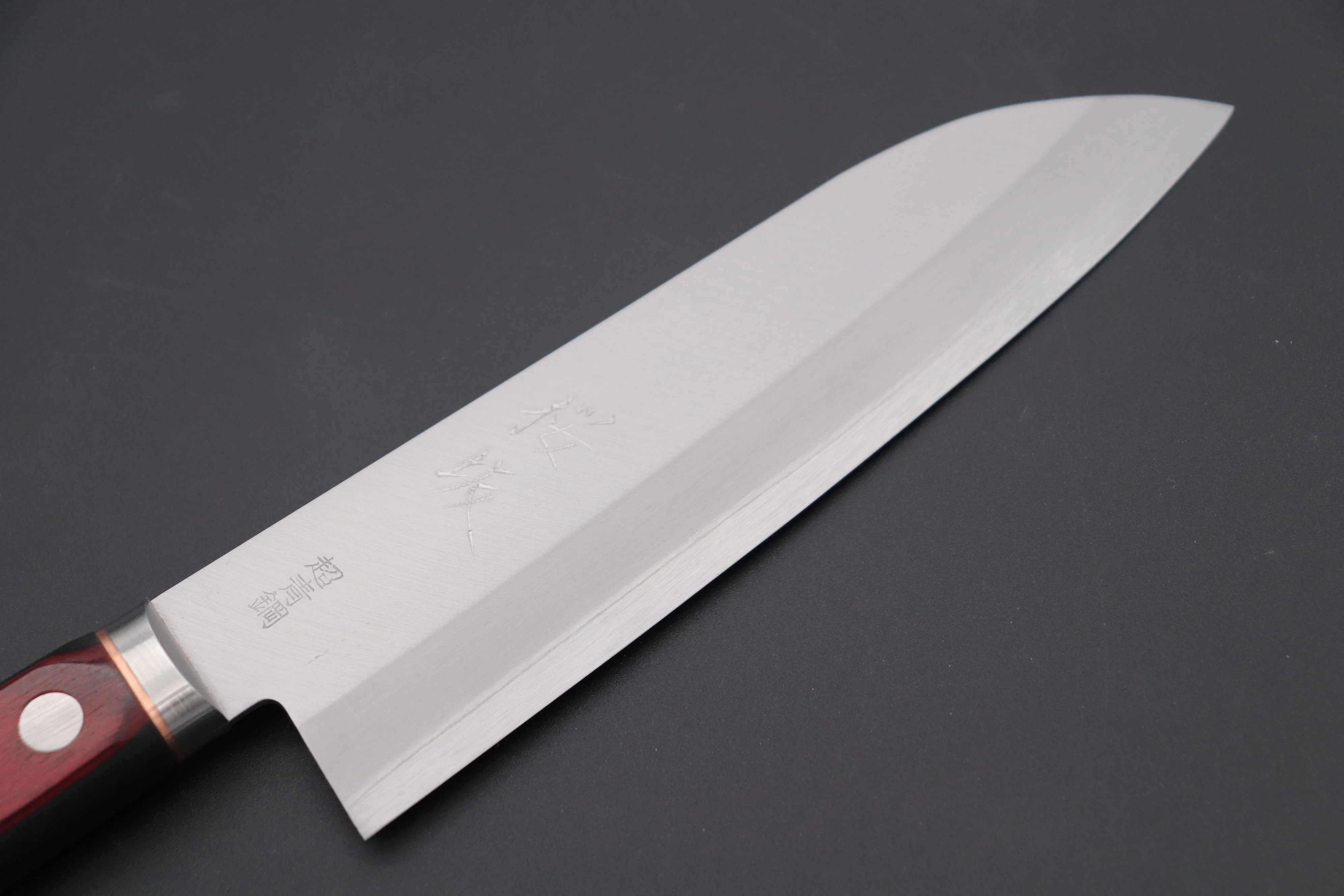 JCK Natures SAKURA ROAD Aogami Super Series SAKURA-1 Santoku 170mm (6.6 Inch) - Image 2