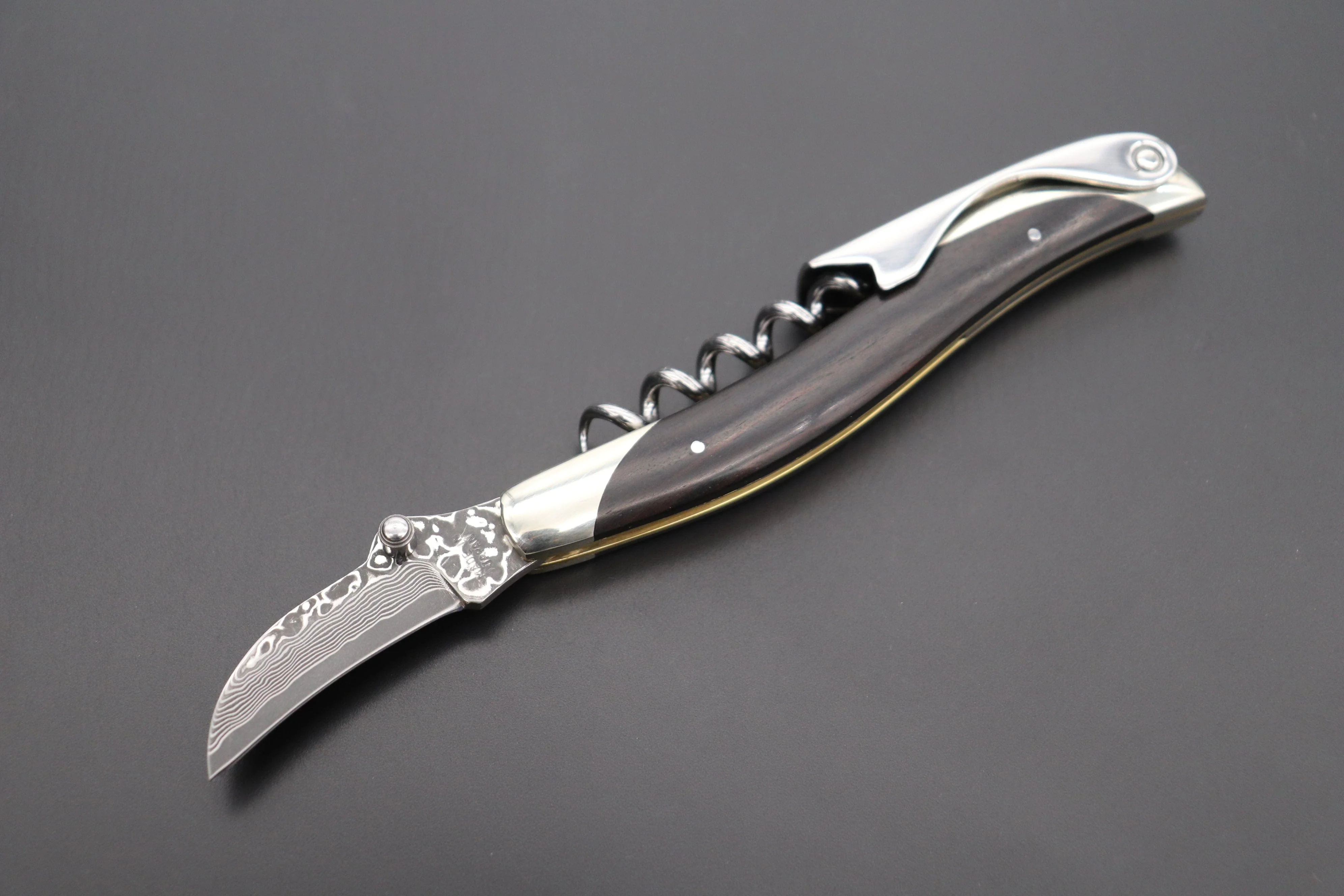 Athro Damascus Sommelier Knife (2 kinds of Handle Version)