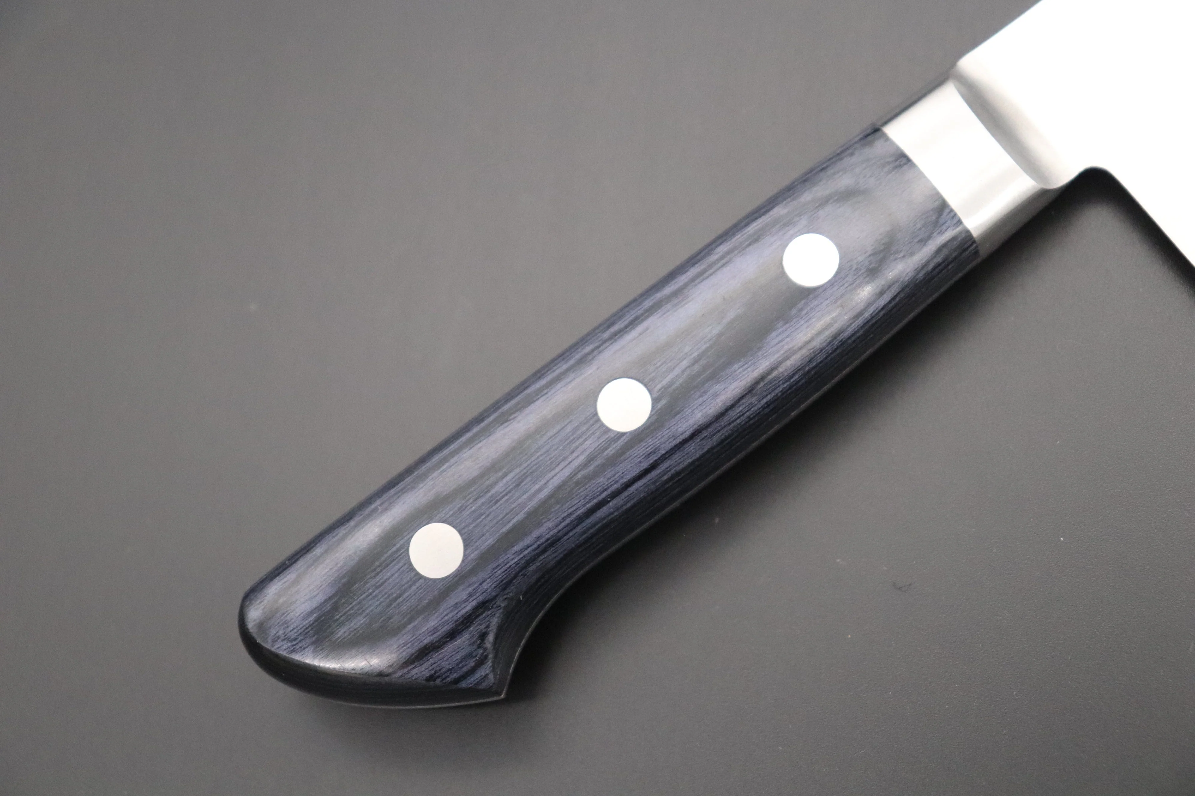JCK Natures Blue Clouds AUS-8 Basic Series BCAP-4 Gyuto 210mm (8.2 inch, Royal Blue-Purple Pakka Wood Handle) - Image 3