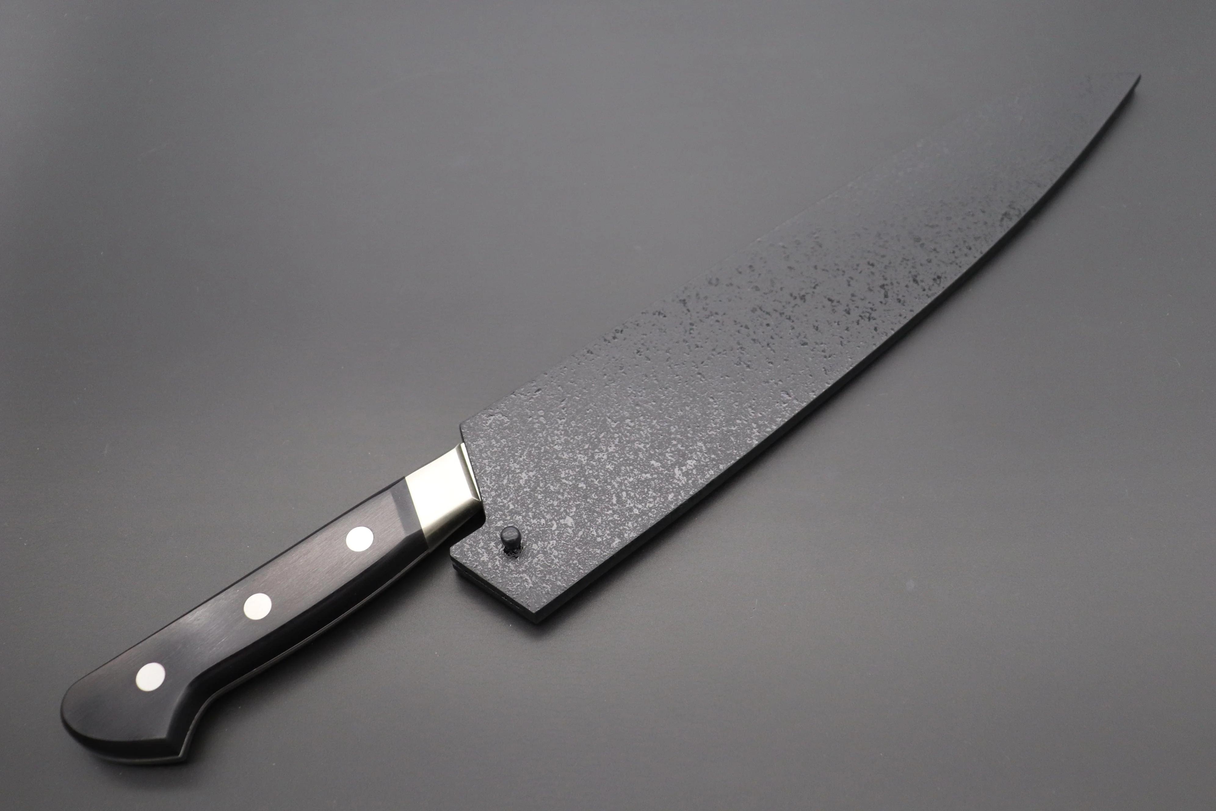 Black Lacquered Wooden Saya for Misono UX10 No.714 Gyuto 270mm(UX10 Dimples No.764 Gyuto270mm) - Image 2