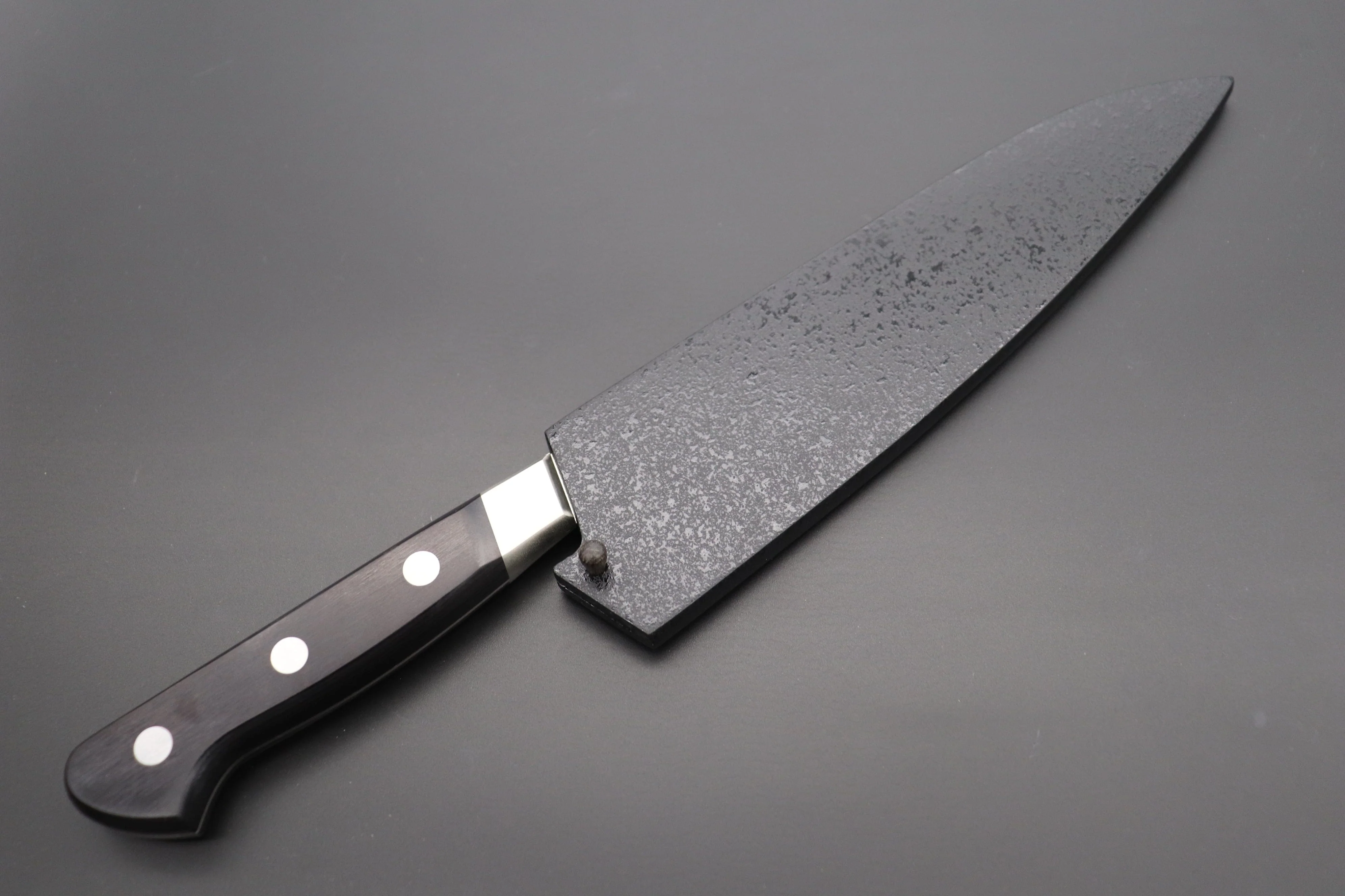 Black Lacquered Wooden Saya for Misono UX10 No.711 Gyuto 180mm(UX10 Dimples No.761 Gyuto180mm) - Image 2