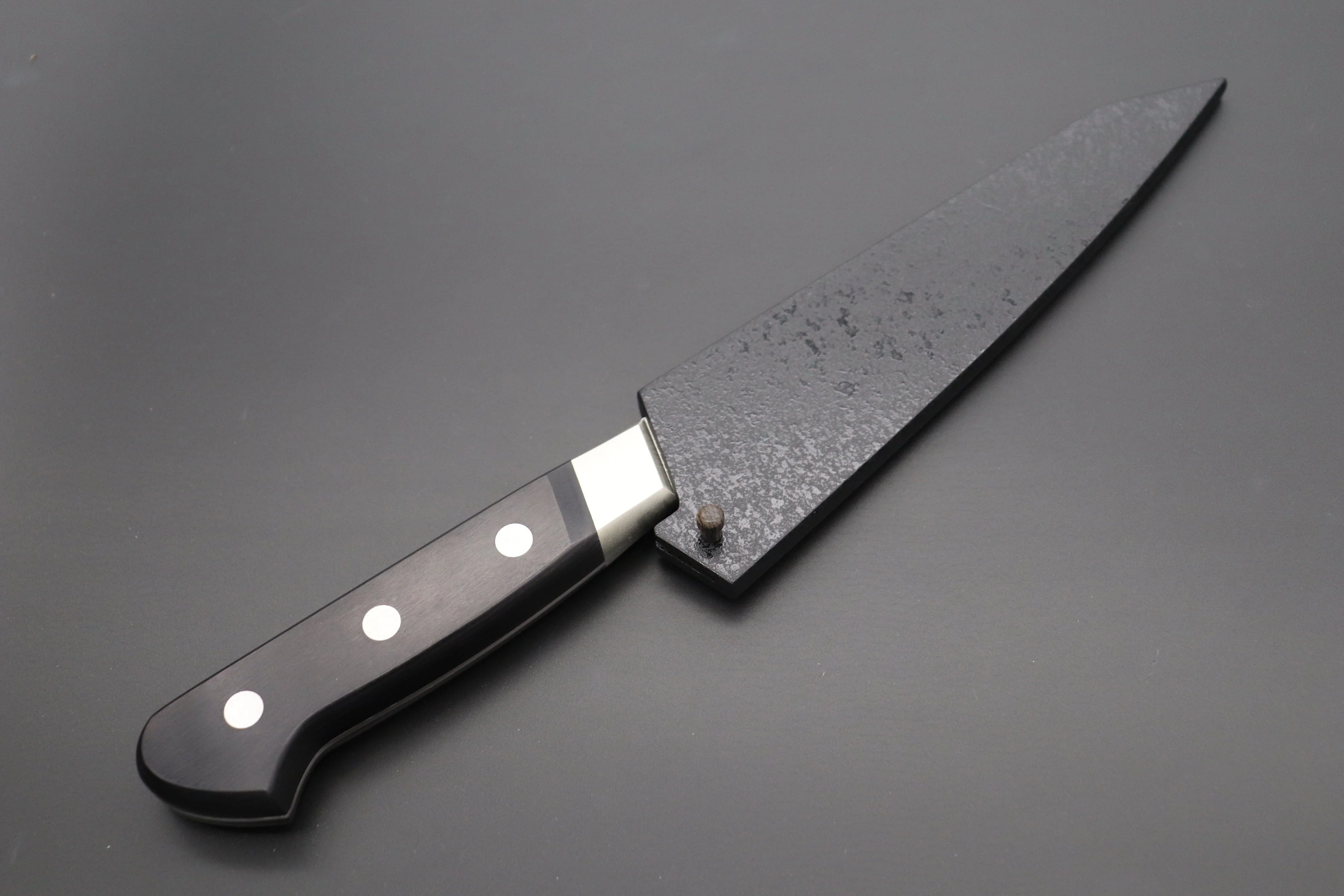 Black Lacquered Wooden Saya for Misono UX10 No.741 Boning Knife | Honesuki - Image 2