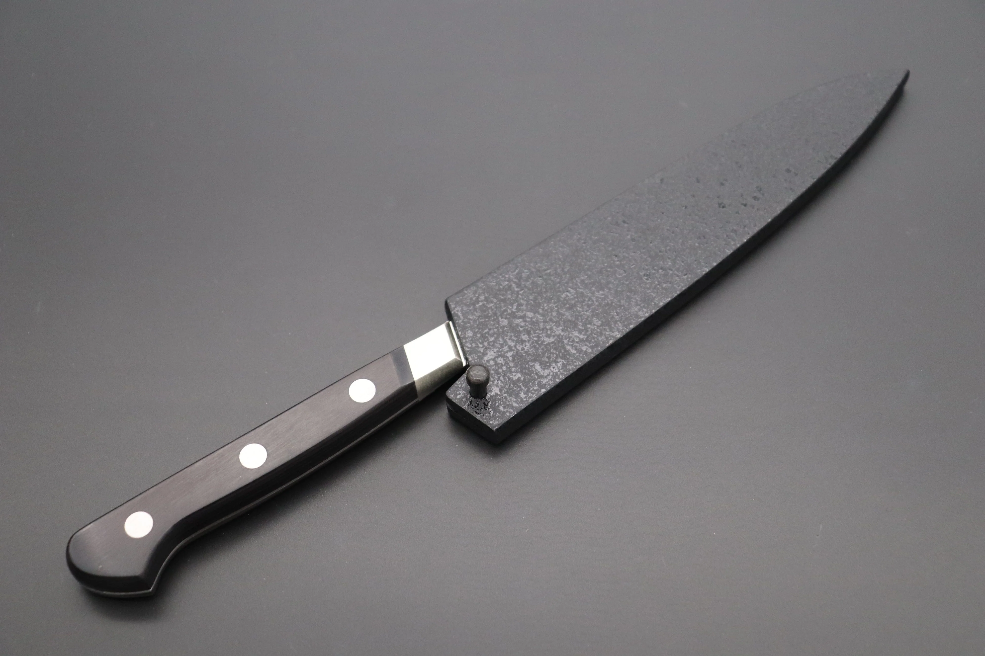 Black Lacquered Wooden Saya for Misono UX10 No.732 Petty 130mm (UX10 Dimples No.772 Petty130mm) - Image 2
