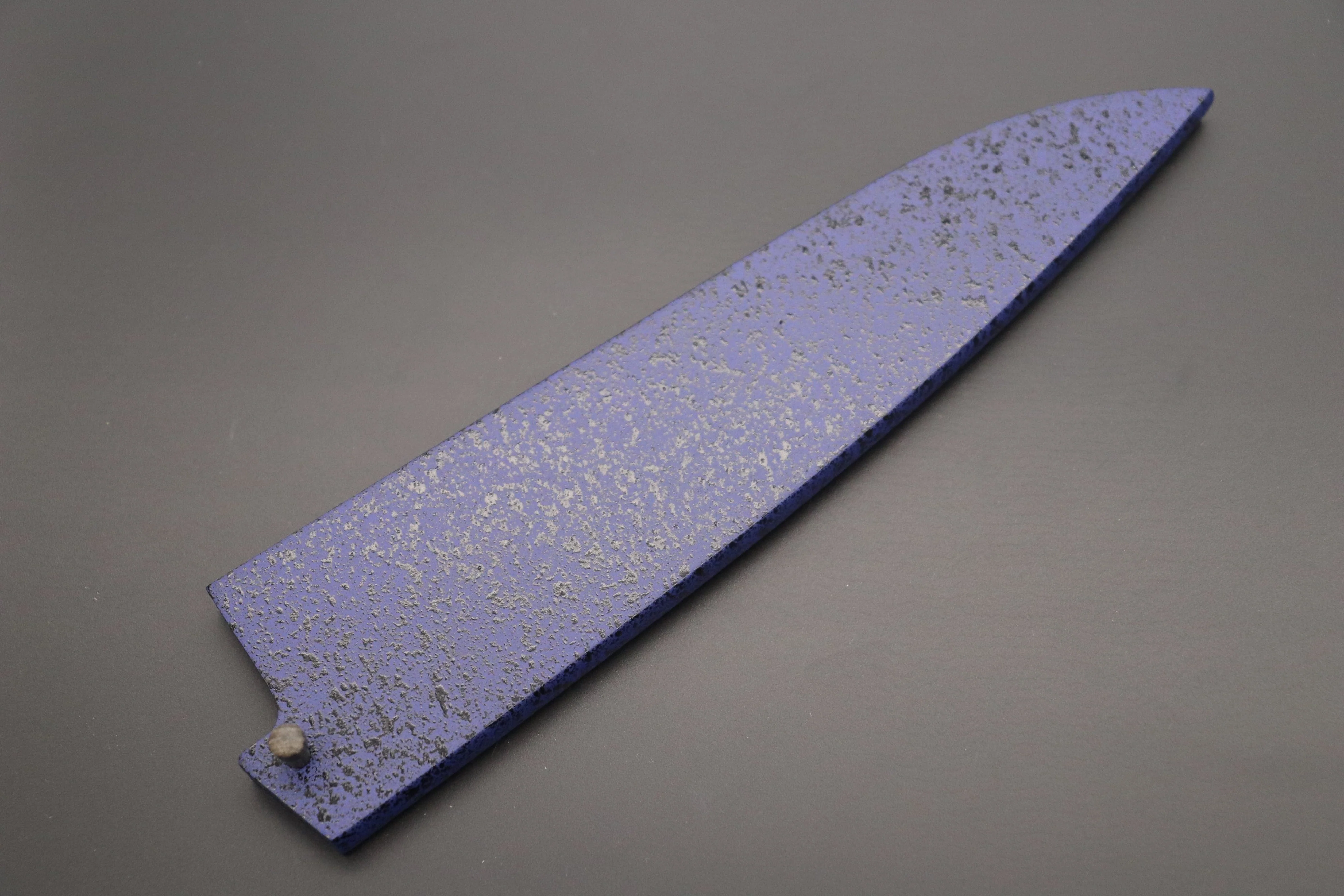 Blue Lacquered Wooden Saya for Gyuto 180mm