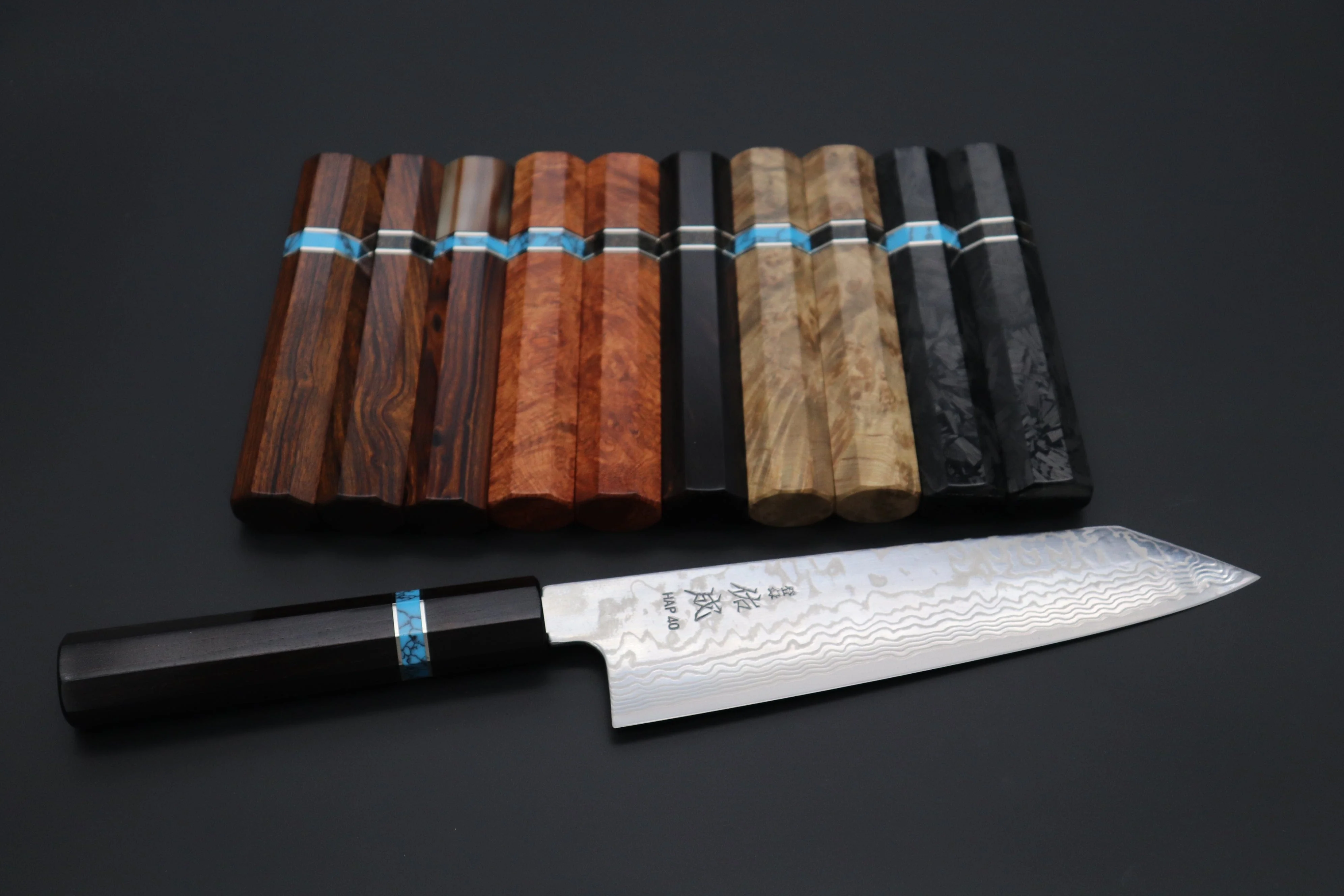 “Build Your Dream Knife” Sukenari HAP-40 Nickel Damascus SNBO-4 Kiritsuke 210mm (8.2 Inch)