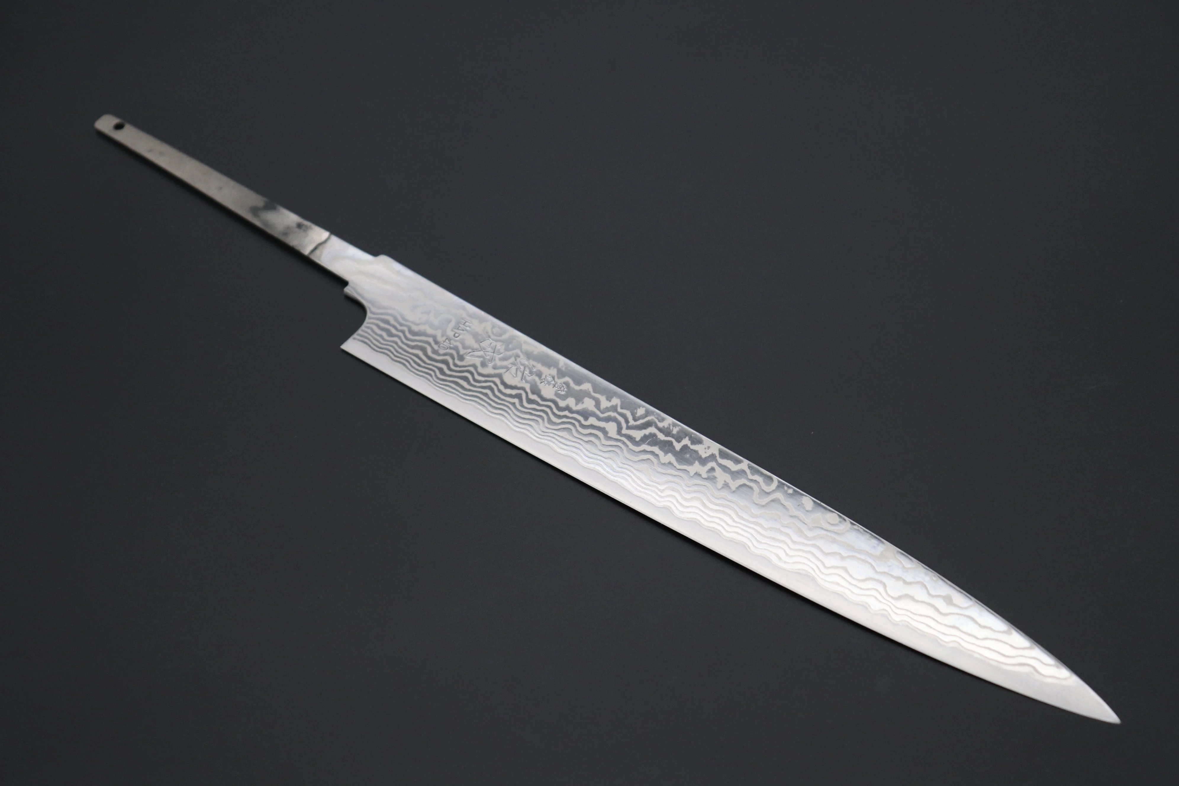 “Build Your Dream Knife” Sukenari HAP-40 Nickel Damascus SNBO-5 Wa Sujihiki 240mm (9.4 Inch) - Image 2