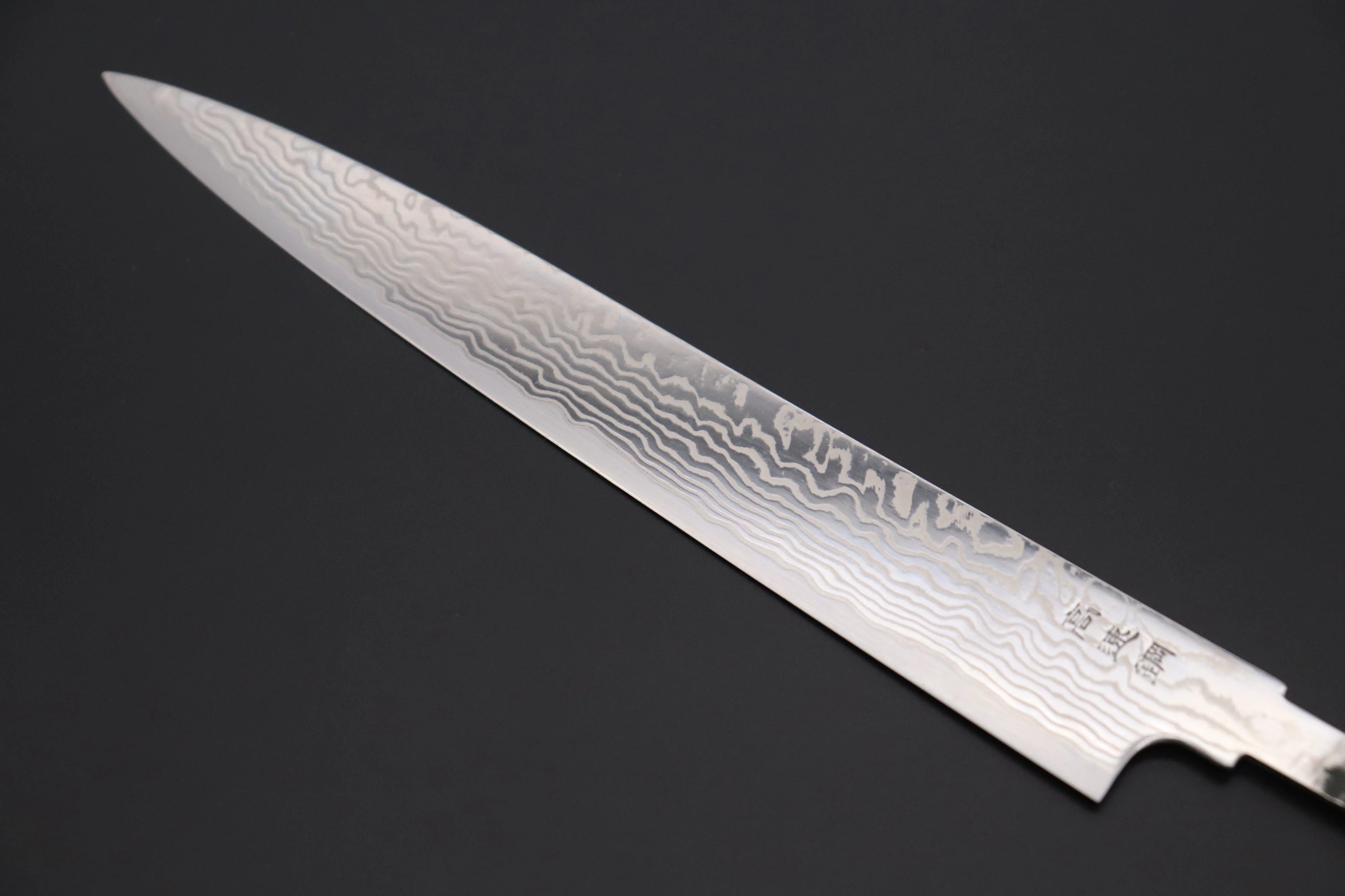 “Build Your Dream Knife” Sukenari HAP-40 Nickel Damascus SNBO-5 Wa Sujihiki 240mm (9.4 Inch) - Image 6