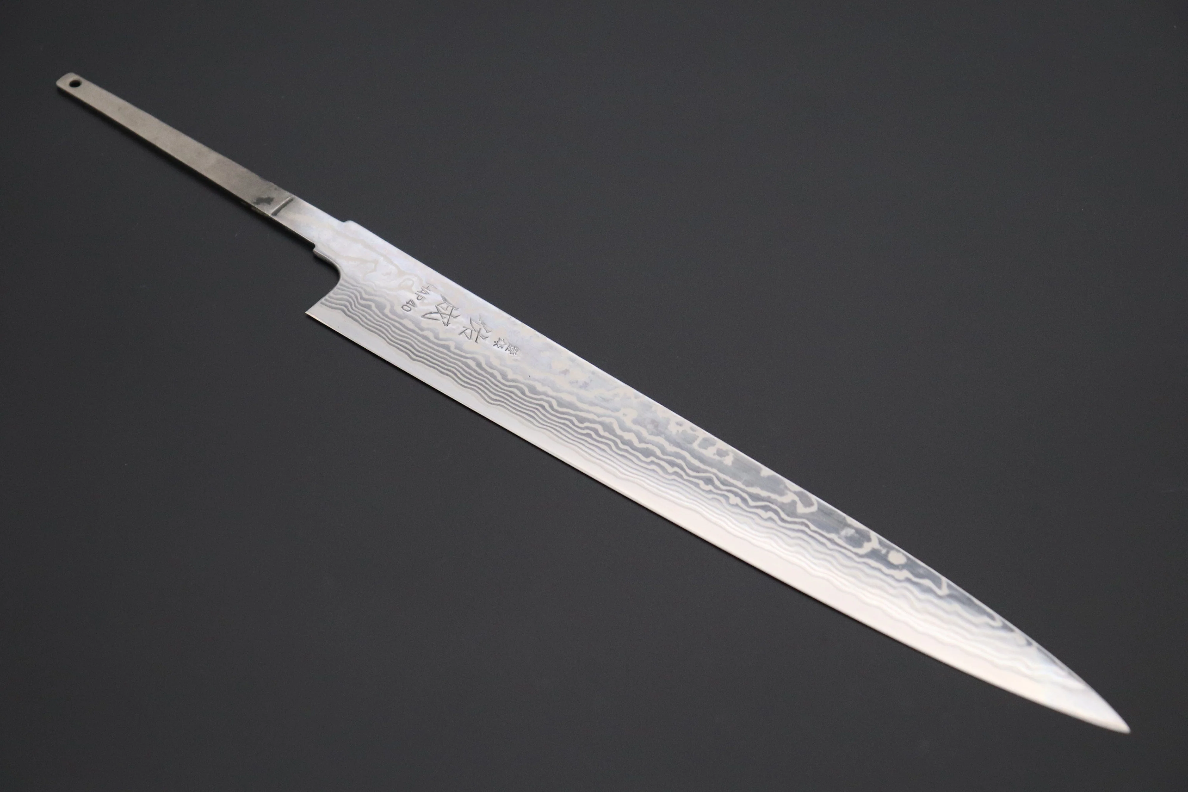 “Build Your Dream Knife” Sukenari HAP-40 Nickel Damascus SNBO-6 Wa Sujihiki 270mm (10.6 Inch) - Image 2