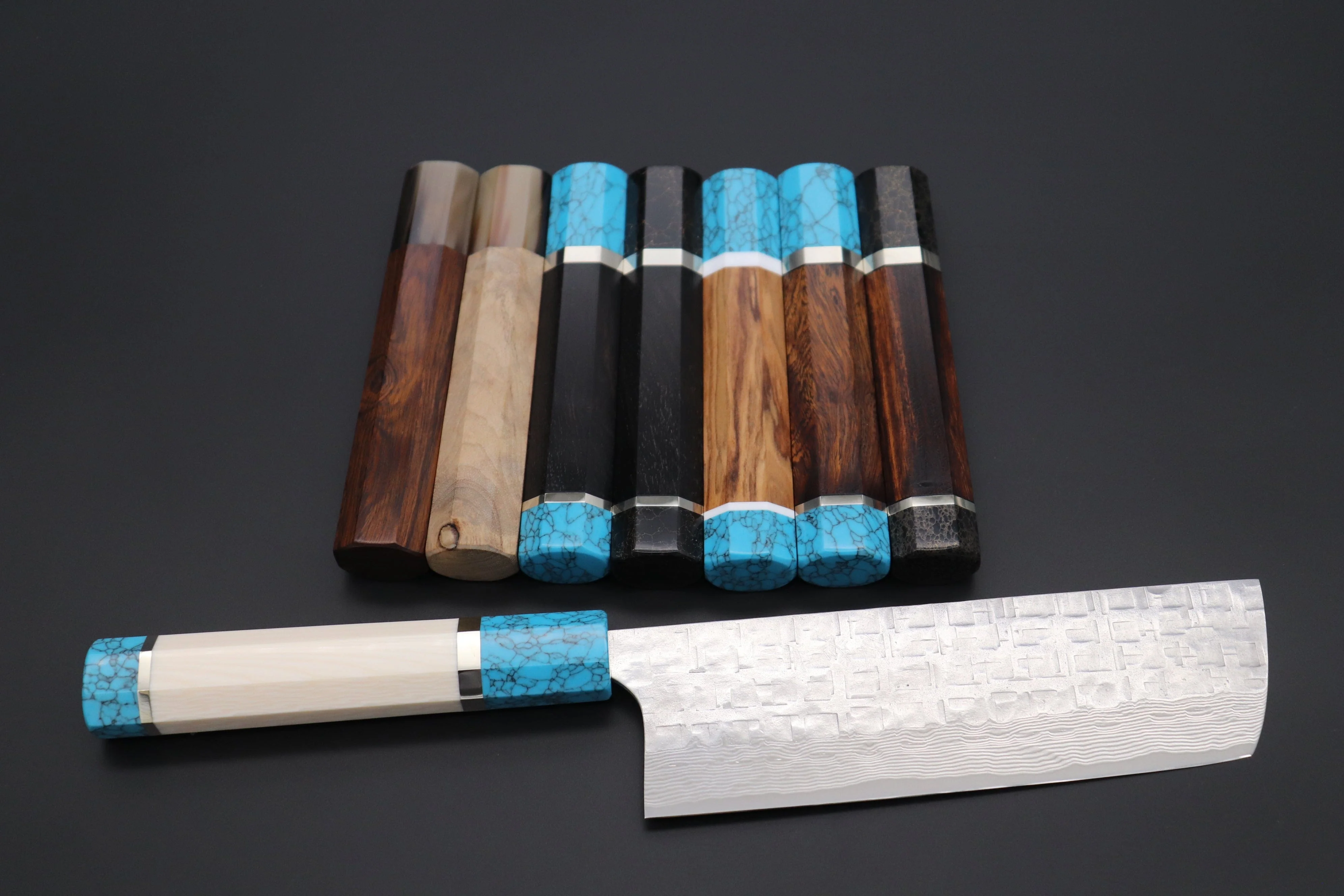 “Build Your Dream Knife” Takeshi Saji “Ocean Sunshine” VG-10 Custom Hammered Damascus TSBO-5 Nakiri 165mm (6.4 Inch)