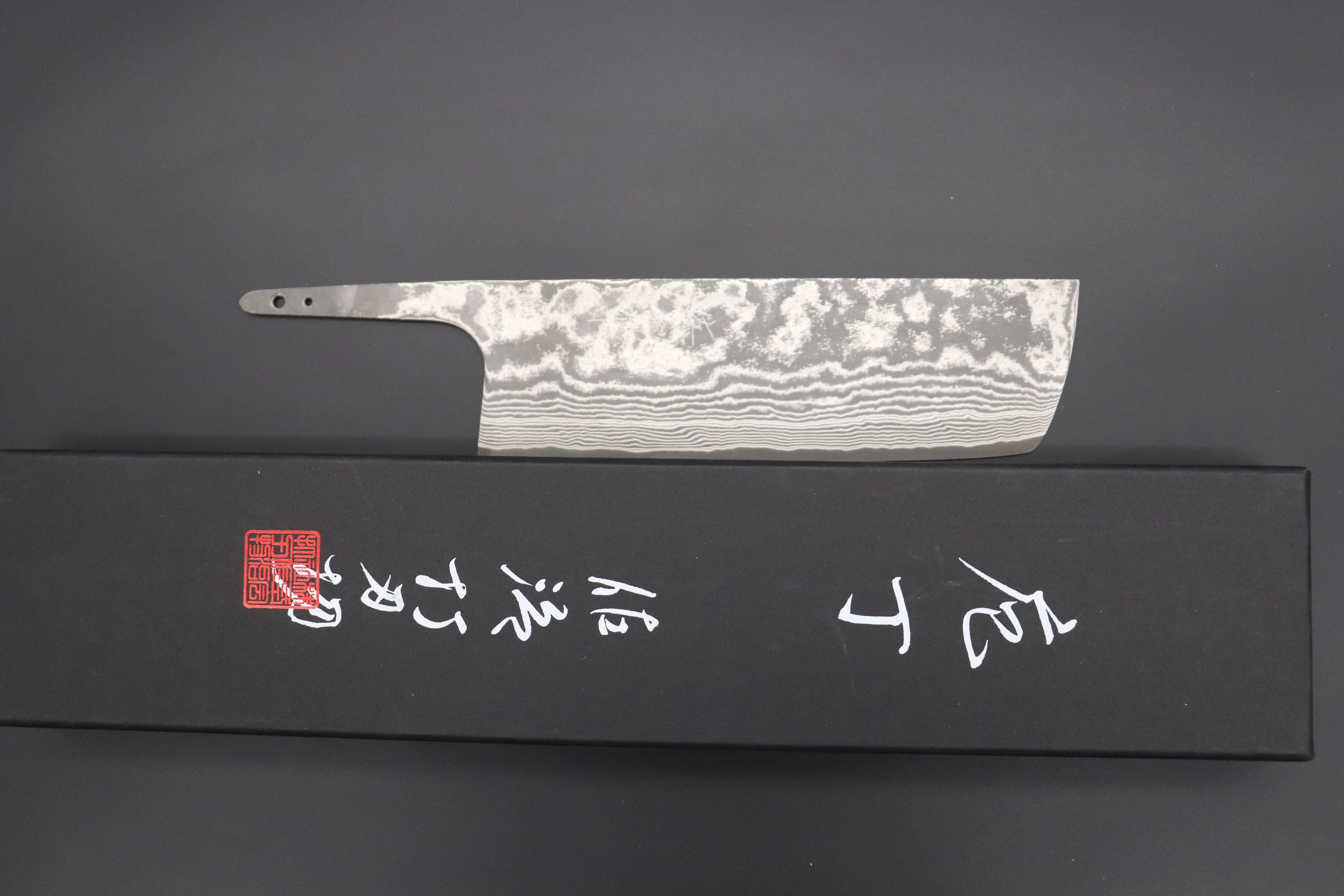“Build Your Dream Knife” Takeshi Saji VG-10 Custom Black Nickel Damascus TSBO-11 Nakiri 165mm (6.4 Inch) - Image 7