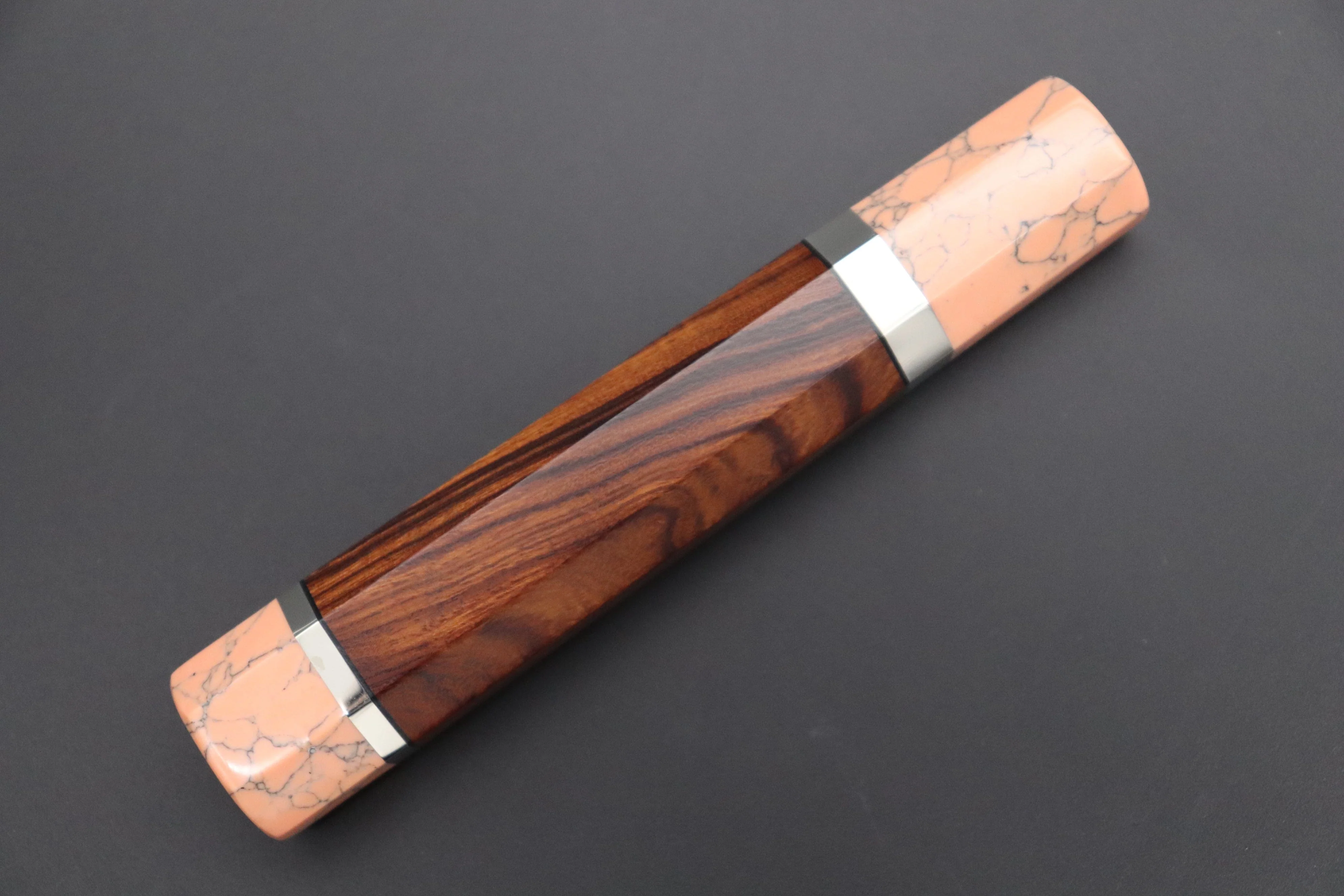 “Build Your Dream Knife” Takeshi Saji “Ocean Sunshine” VG-10 Custom Hammered Damascus TSBO-3 Wa Petty 135mm (5.3 Inch) - Image 14
