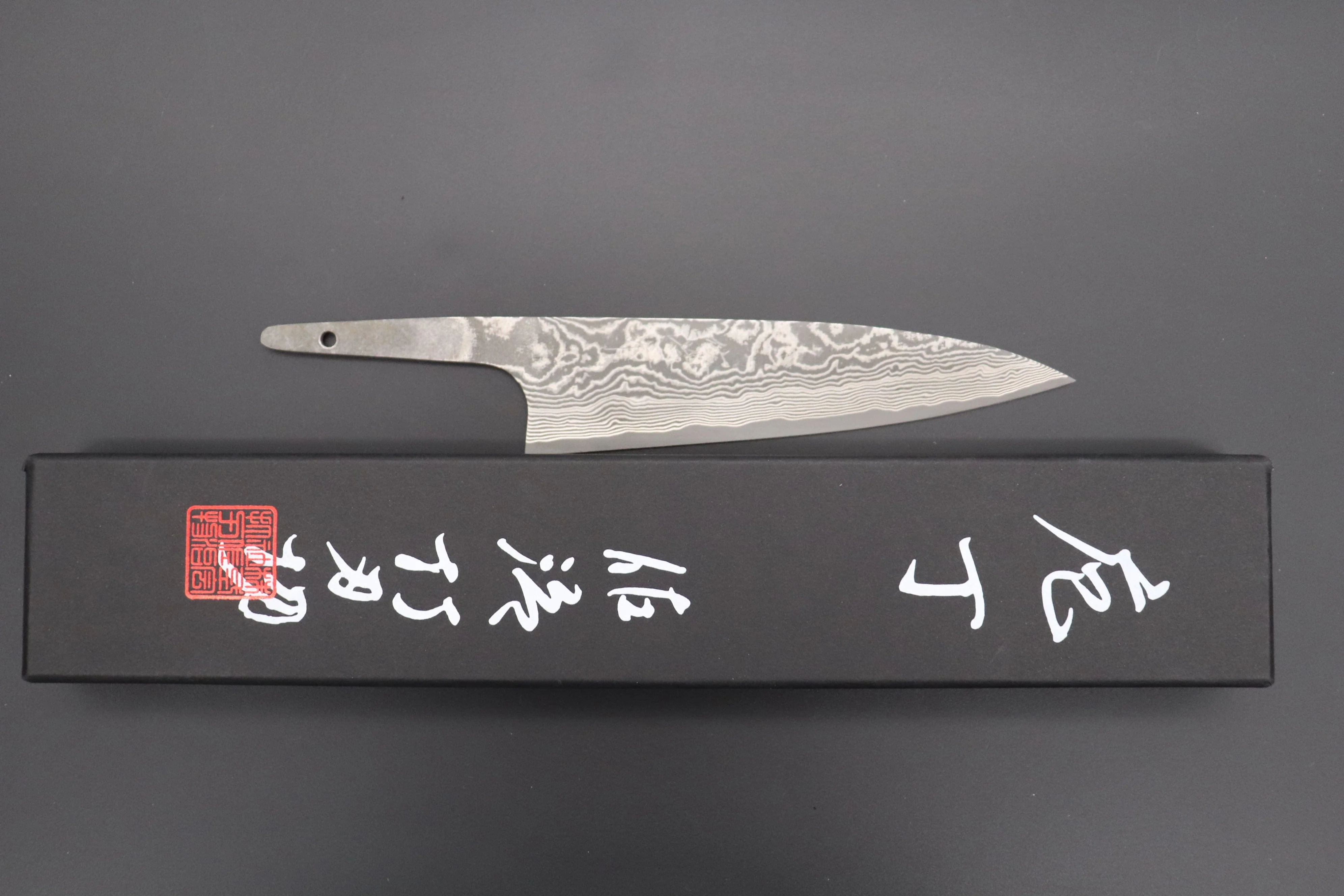 “Build Your Dream Knife” Takeshi Saji VG-10 Custom Black Nickel Damascus TSBO-7 Wa Petty 135mm (5.3 Inch) - Image 7