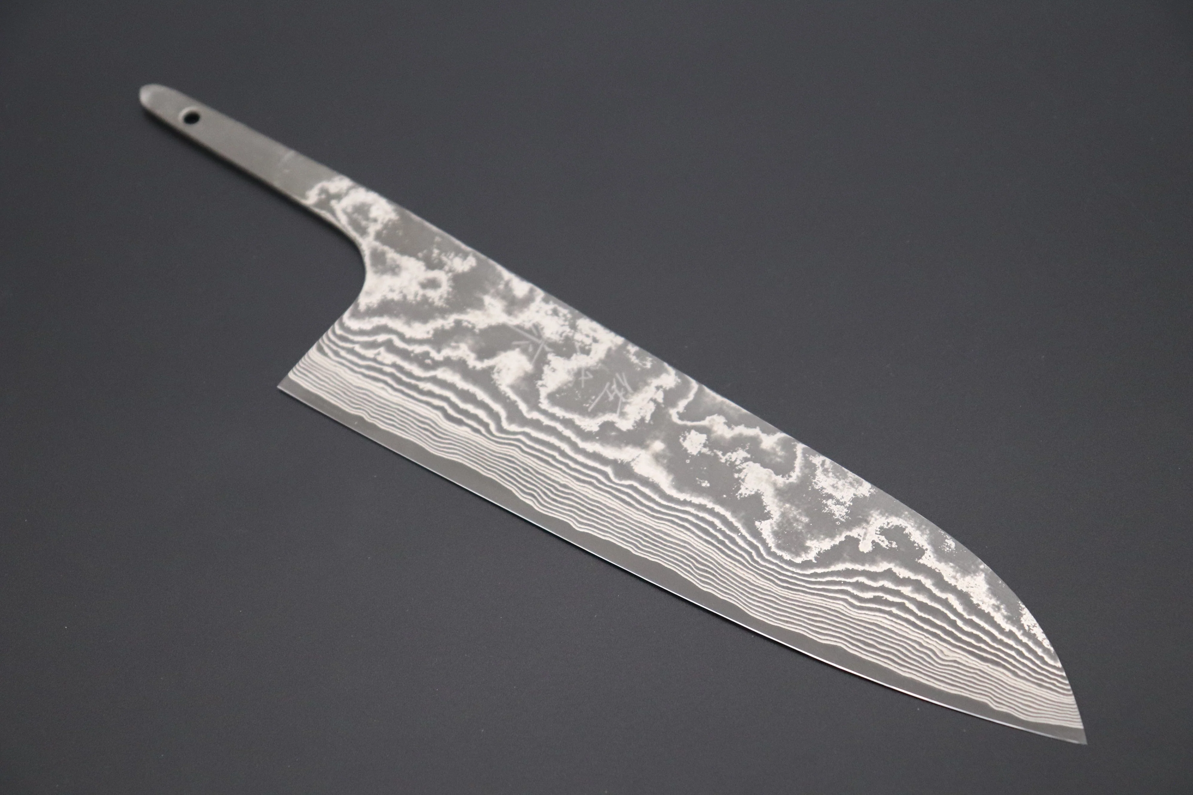 “Build Your Dream Knife” Takeshi Saji VG-10 Custom Black Nickel Damascus TSBO-9 Wa Santoku 180mm (7 Inch) - Image 2