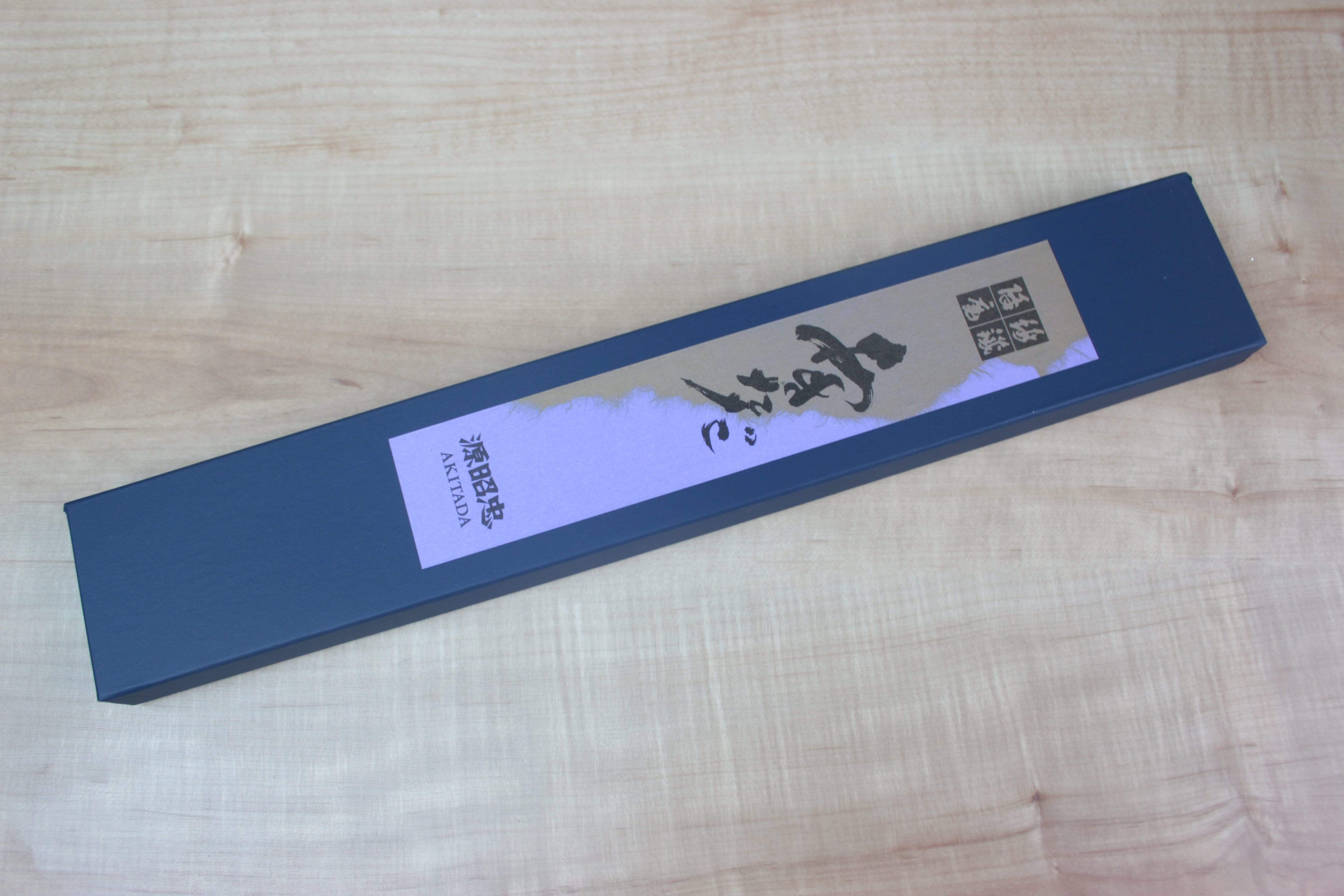 Mizuno Tanrenjo Akitada Hontanren Series White Steel Wa Santoku (165mm and 180mm) - Image 6