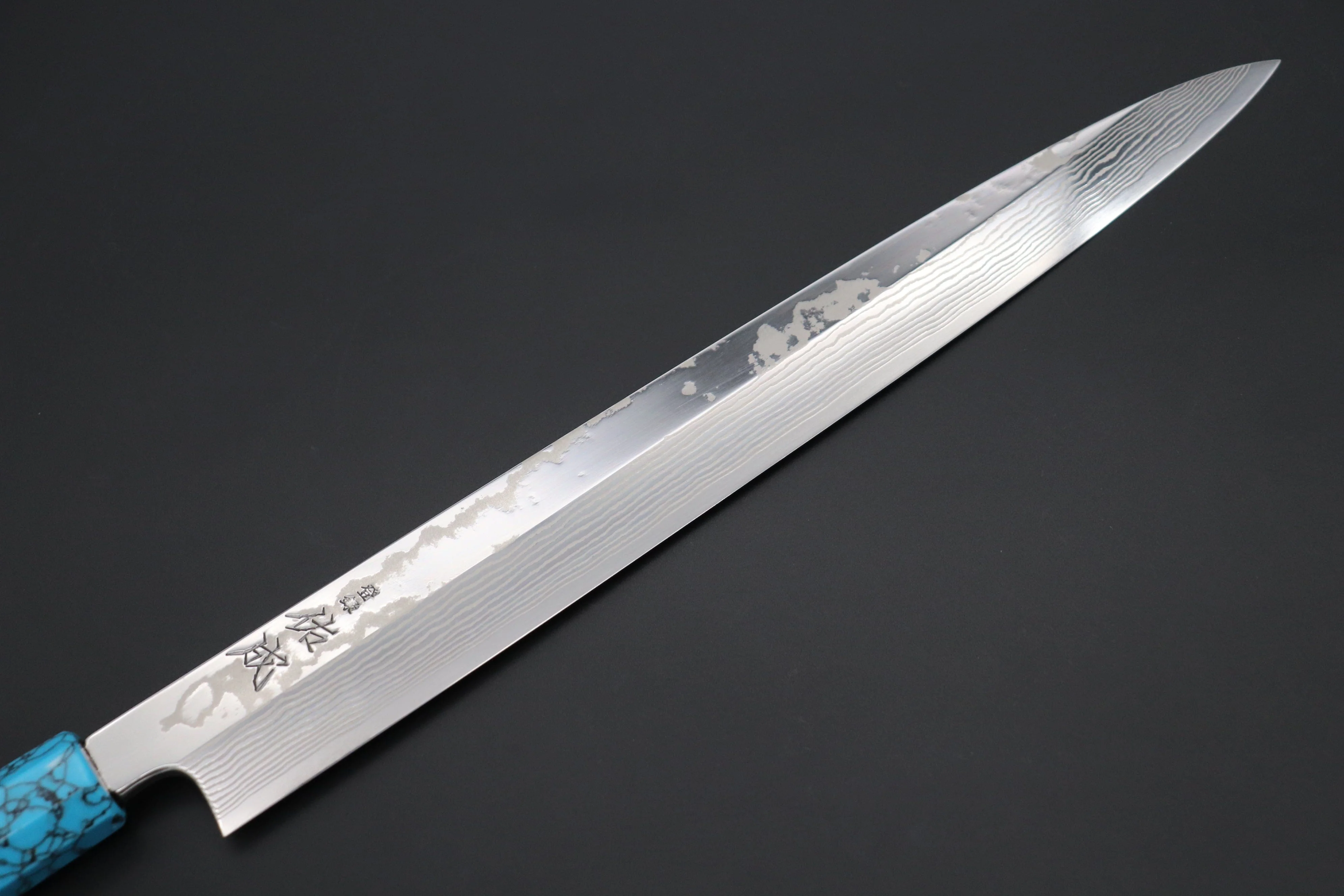 Custom Limited Edition, Sukenari Gingami No.3 Nickel Damascus Yanagiba 300mm (11.8 inch, SCL-535) - Image 2