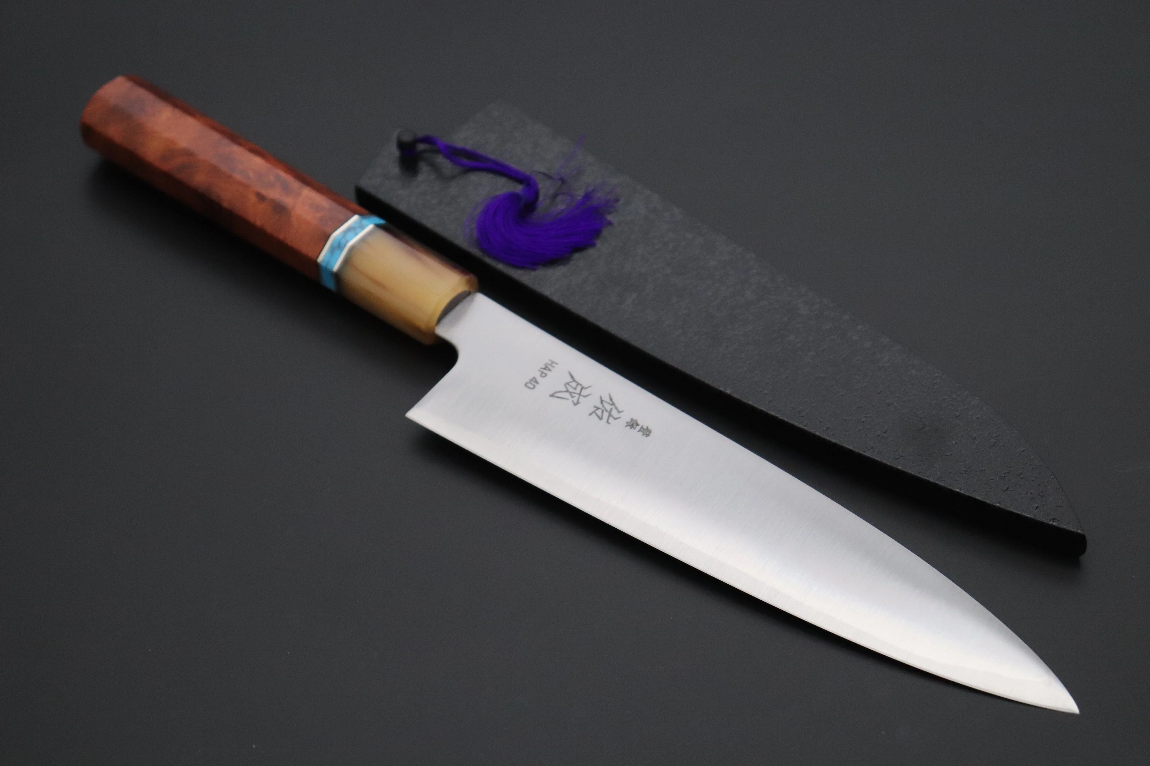 Custom Limited Edition, Sukenari HAP-40 Clad Wa Gyuto 210mm (8.2 inch, SCL-464)