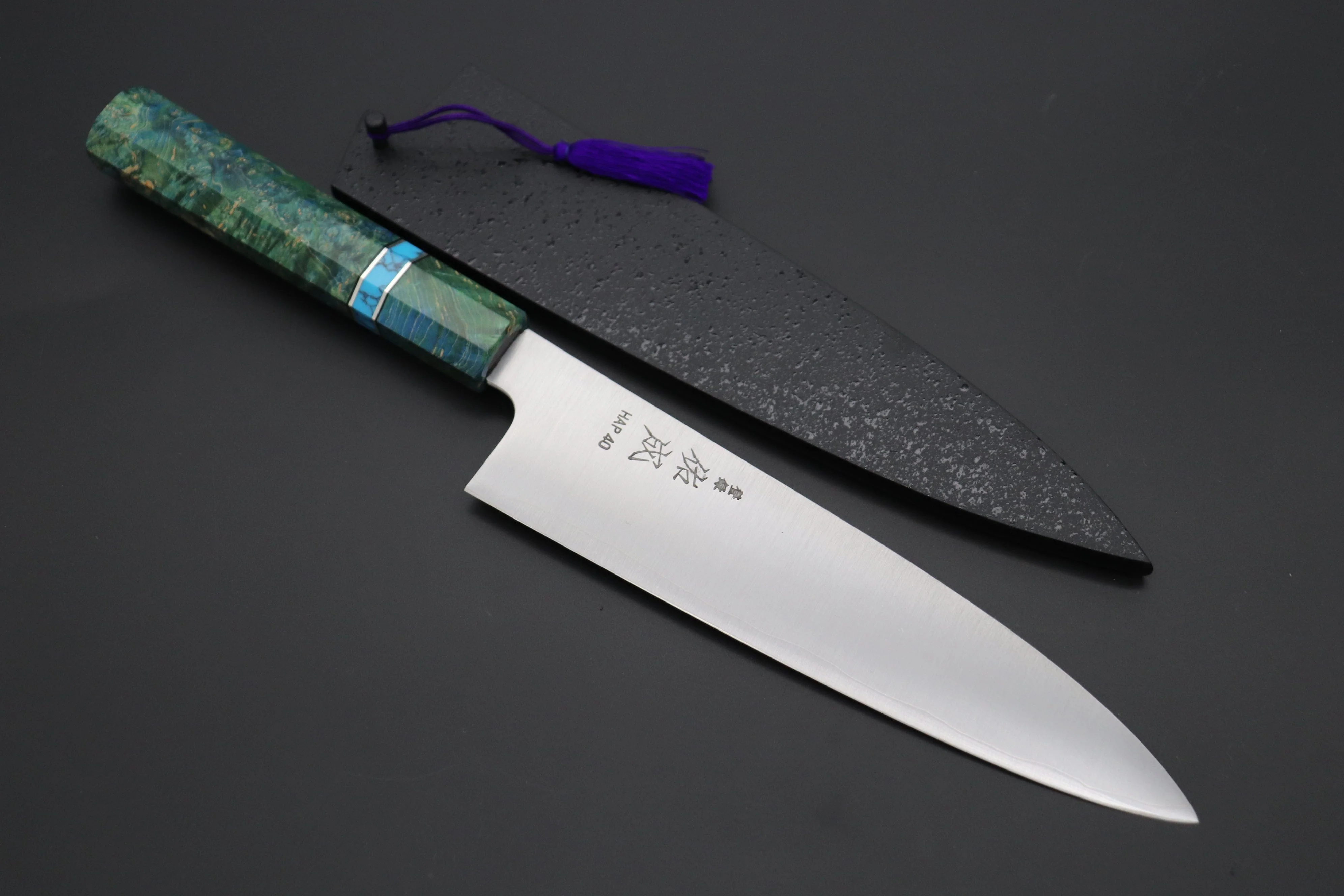 Custom Limited Edition, Sukenari HAP-40 Clad Wa Gyuto 210mm (8.2 inch, SCL-601)
