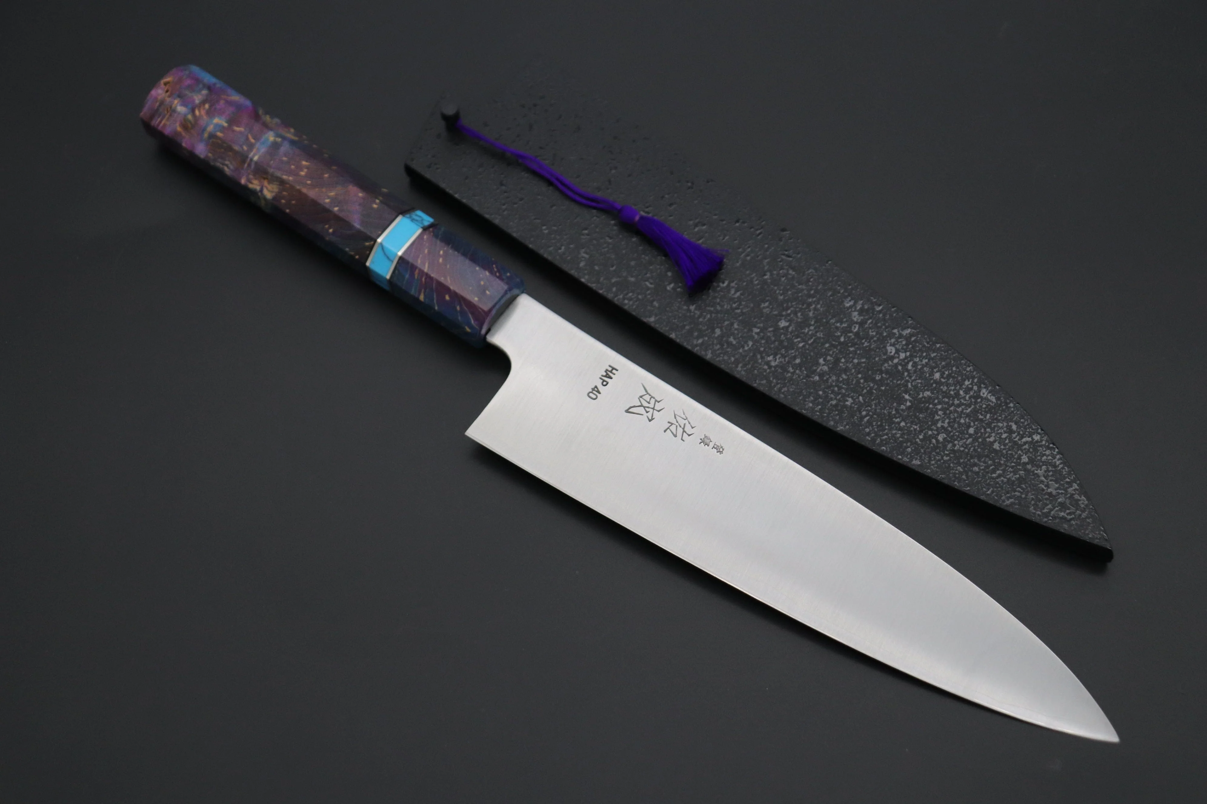 Custom Limited Edition, Sukenari HAP-40 Clad Wa Gyuto 210mm (8.2 inch, SCL-608)