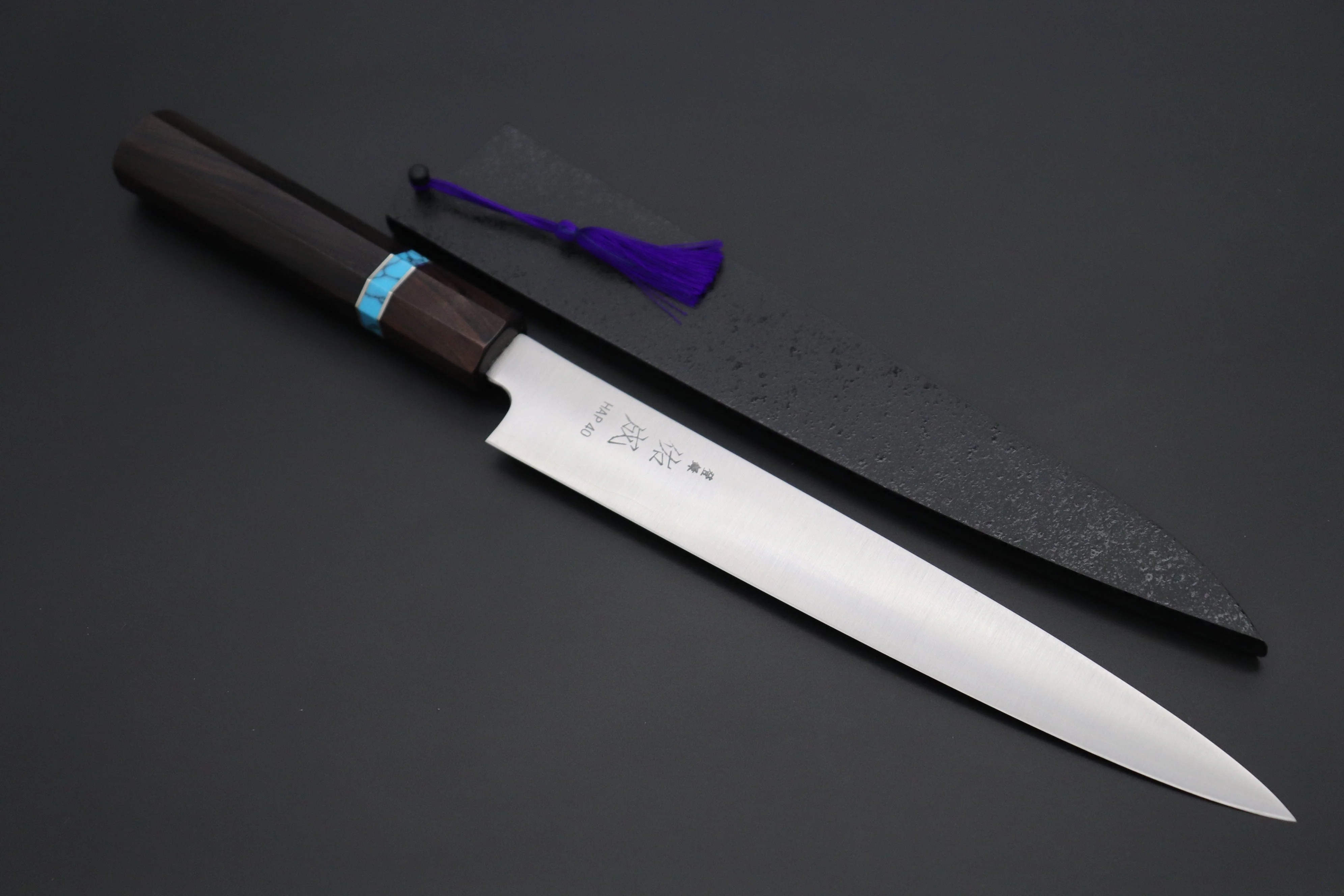 Custom Limited Edition, Sukenari HAP-40 Clad Wa Sujihiki 240mm (9.4 inch, SCL-493)