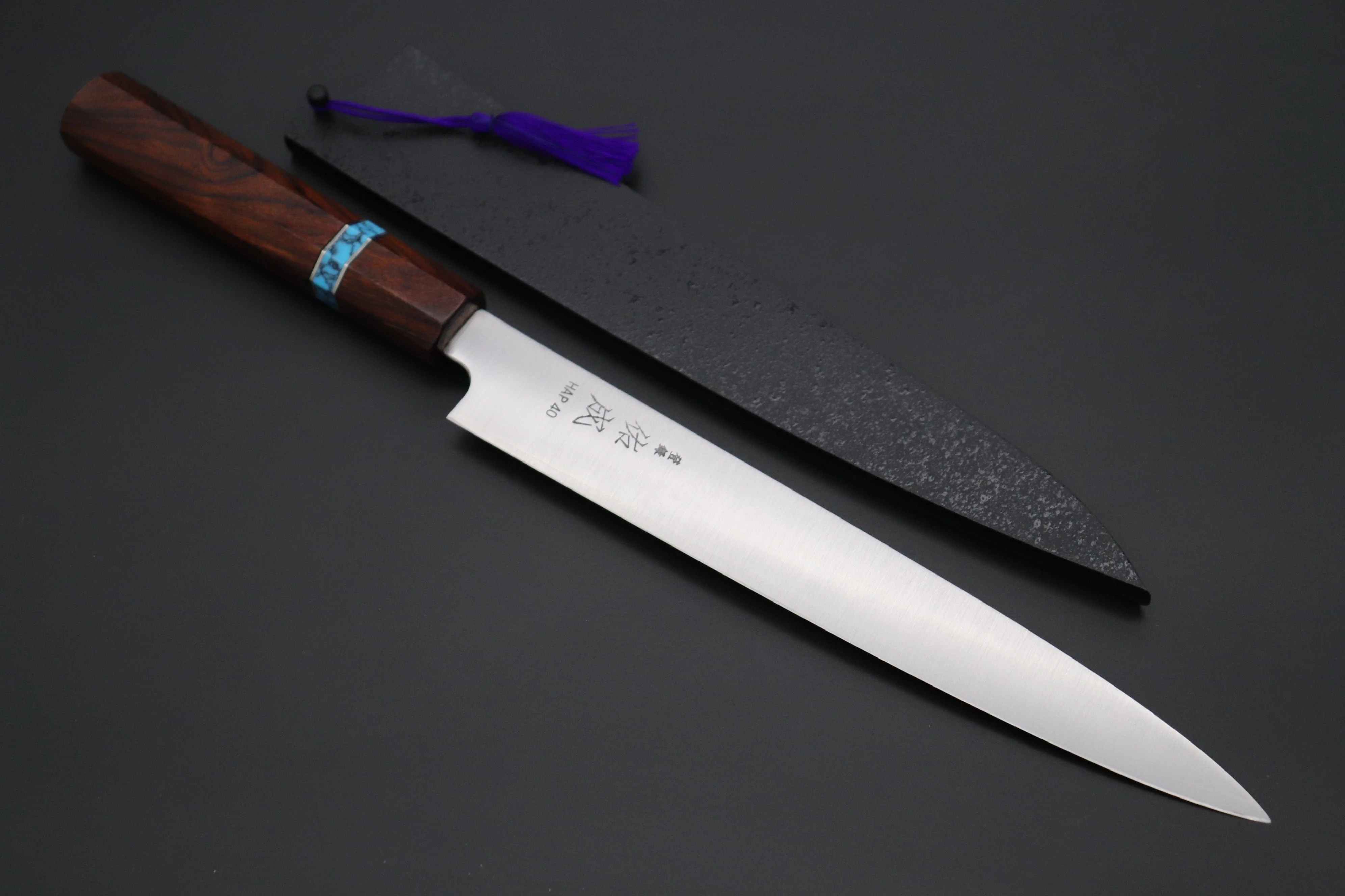 Custom Limited Edition, Sukenari HAP-40 Clad Wa Sujihiki 240mm (9.4 inch, SCL-498)