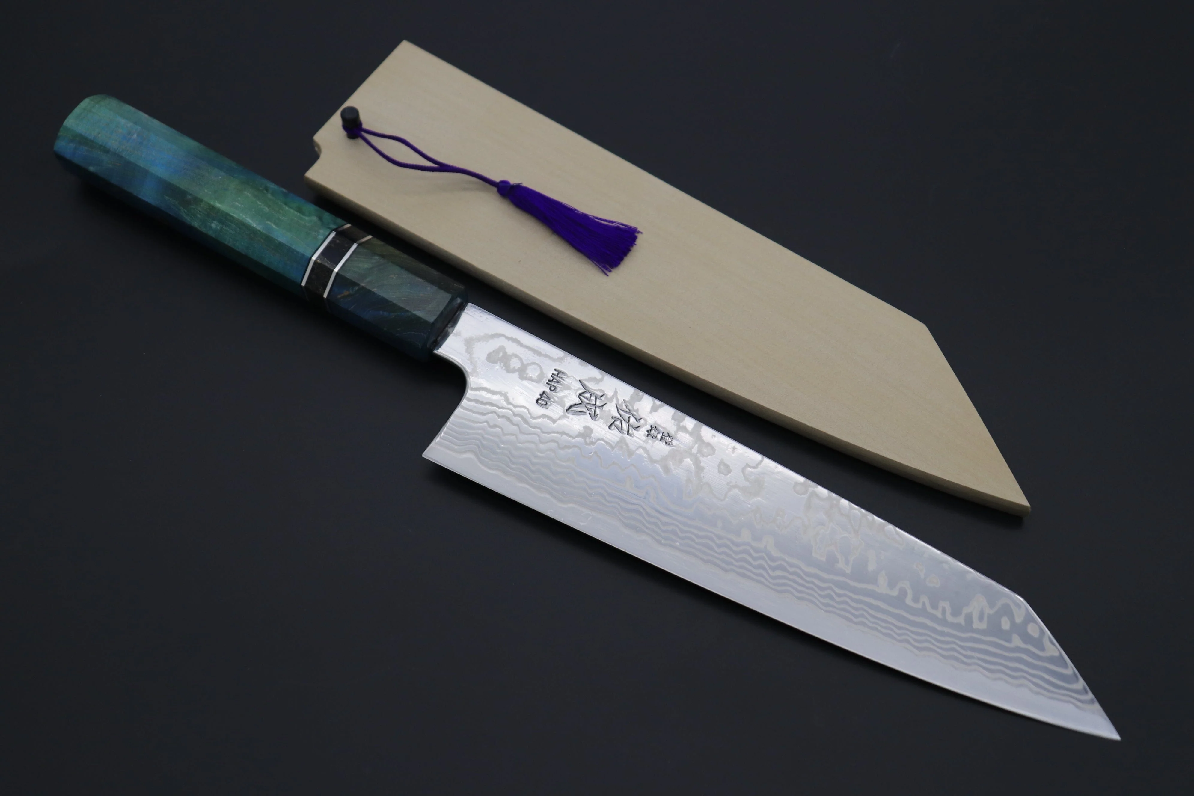 Custom Limited Edition, Sukenari HAP-40 Nickel Damascus Kiritsuke 210mm (8.2 inch, SCL-585)