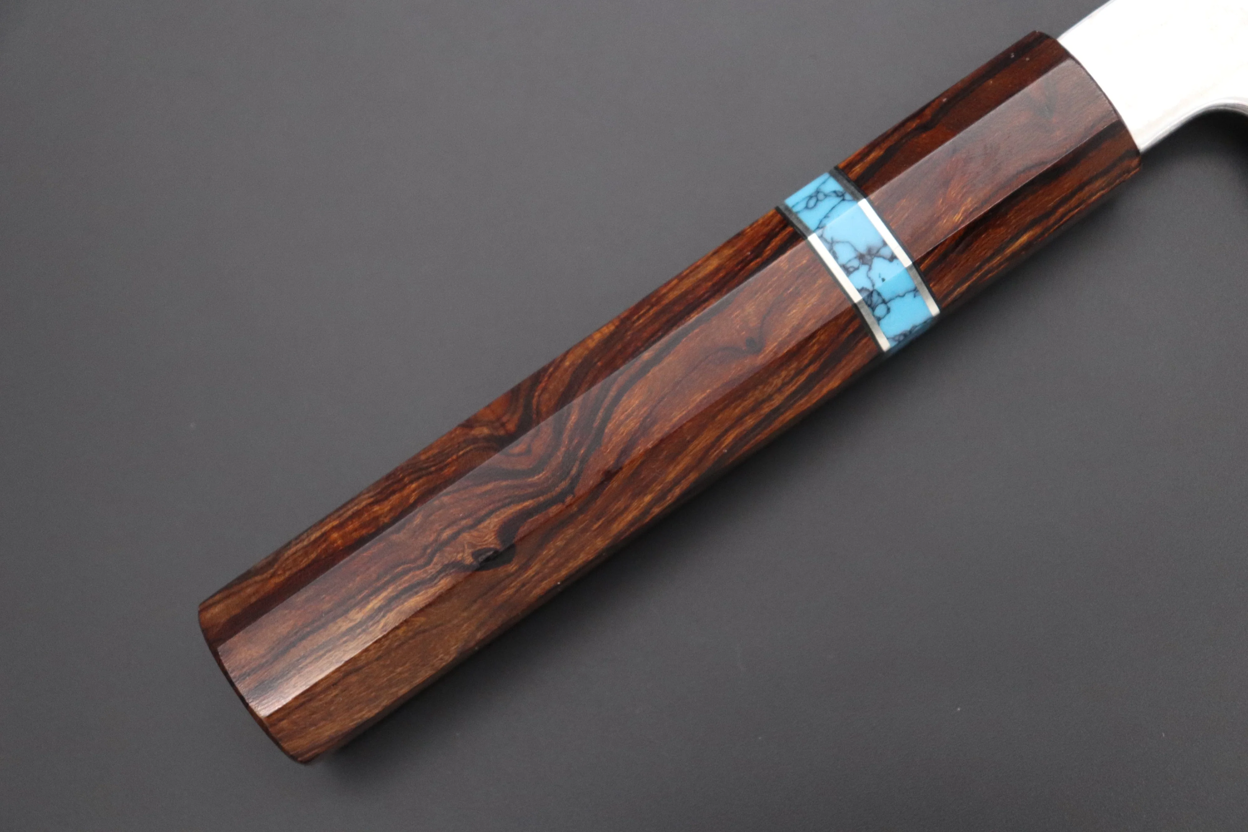 Custom Limited Edition, Sukenari HAP-40 Nickel Damascus Wa Santoku 190mm (7.4 inch, SCL-508) - Image 3