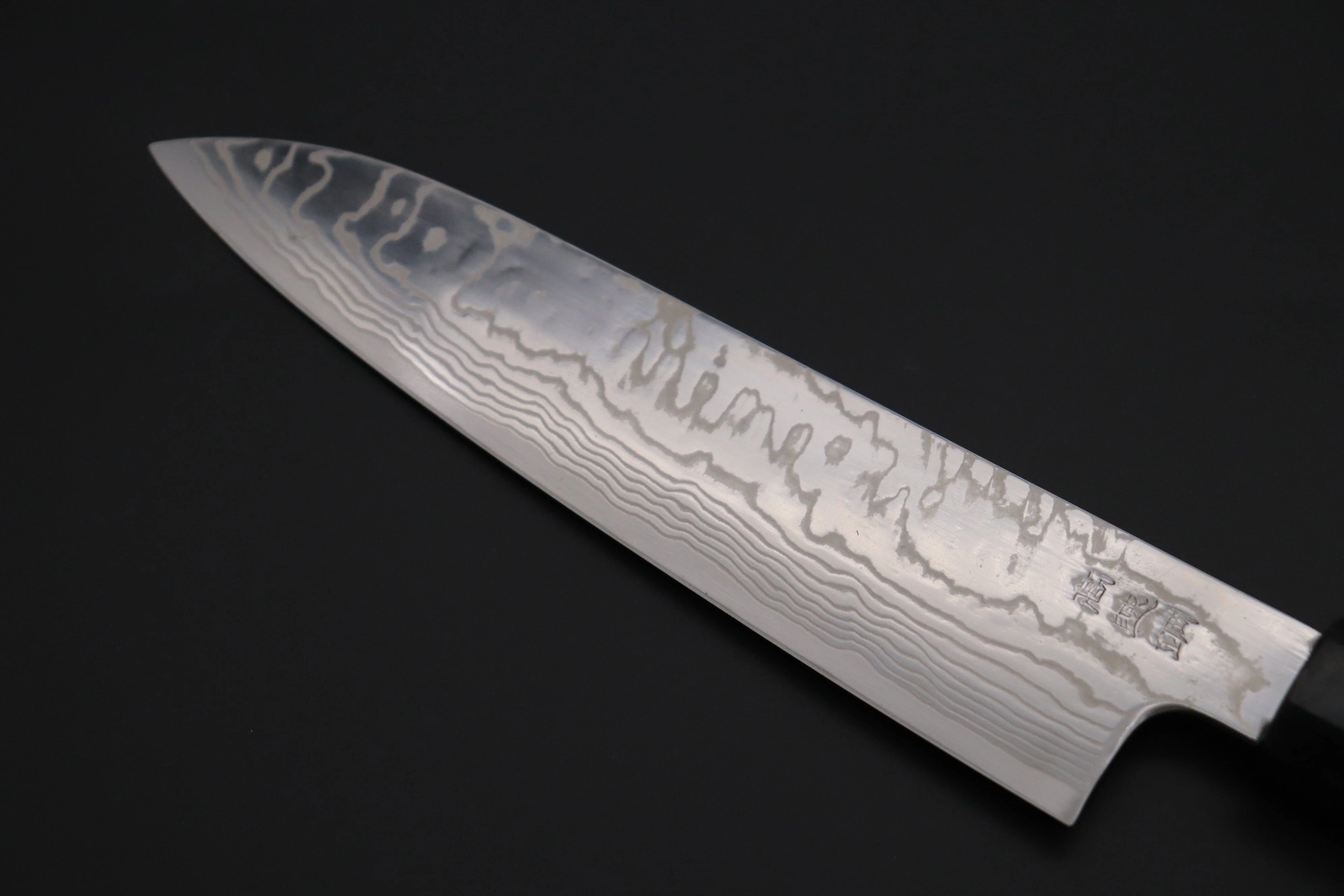 Custom Limited Edition, Sukenari HAP-40 Nickel Damascus Wa Santoku 190mm (7.4 inch, SCL-578) - Image 6
