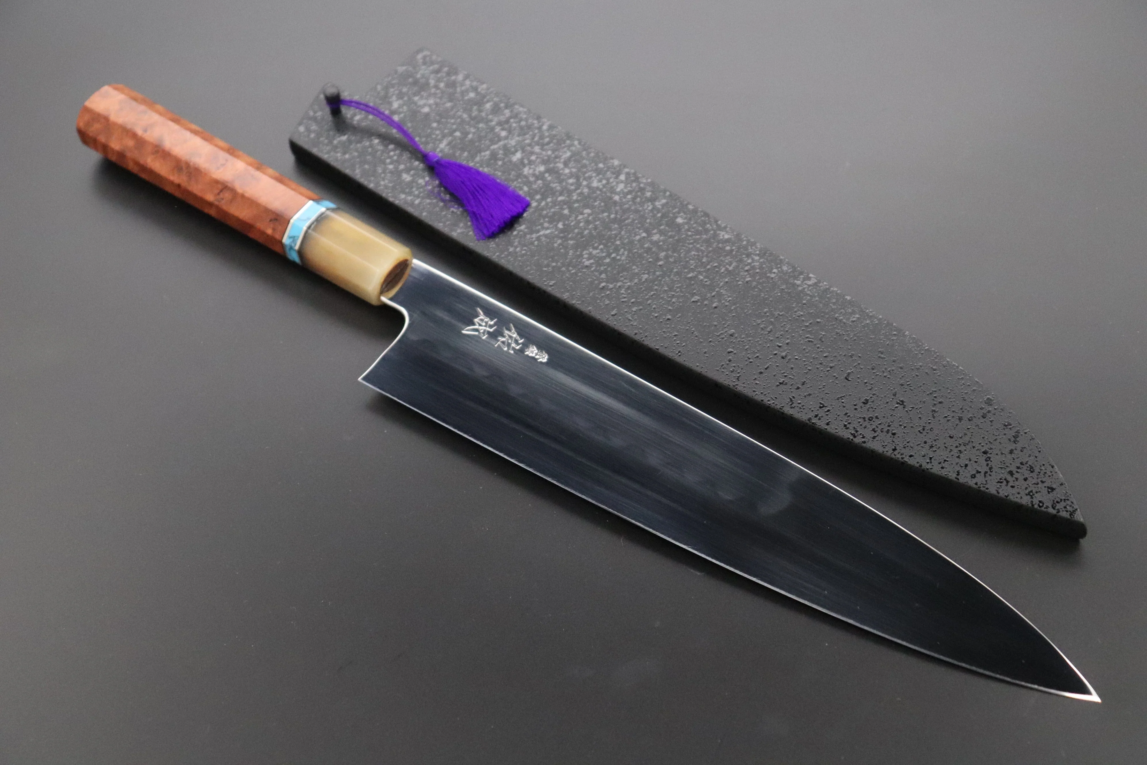 Custom Limited Edition, Sukenari Honyaki Series White Steel No.2 Wa Gyuto 270mm (10.6 Inch, SCL-571)