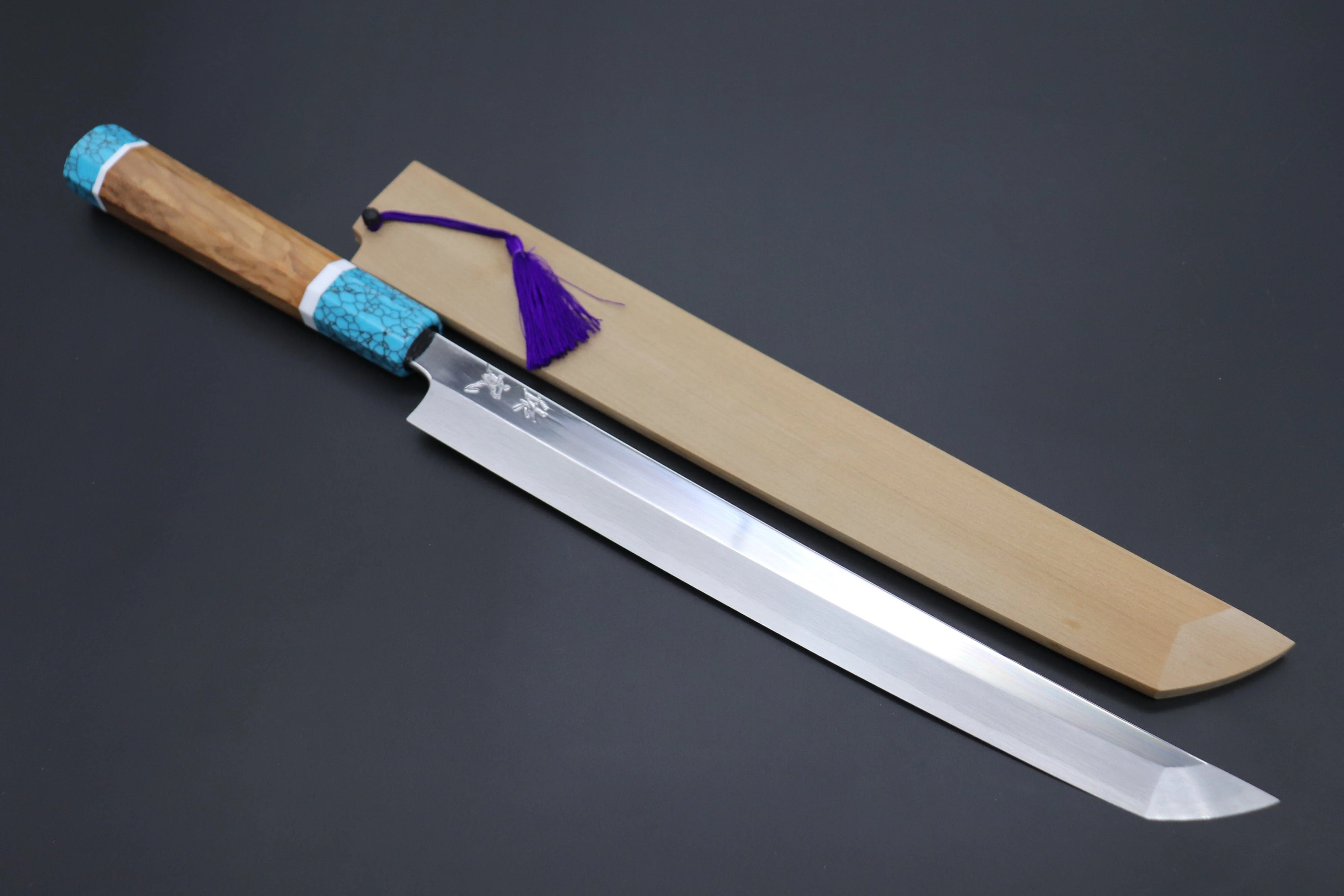 Custom Limited Edition, Sukenari Special Steel Series SG-II Hon Kasumi Sakimaru Takohiki 270mm (10.6 inch, Single Bevel Edge, SCL-422)