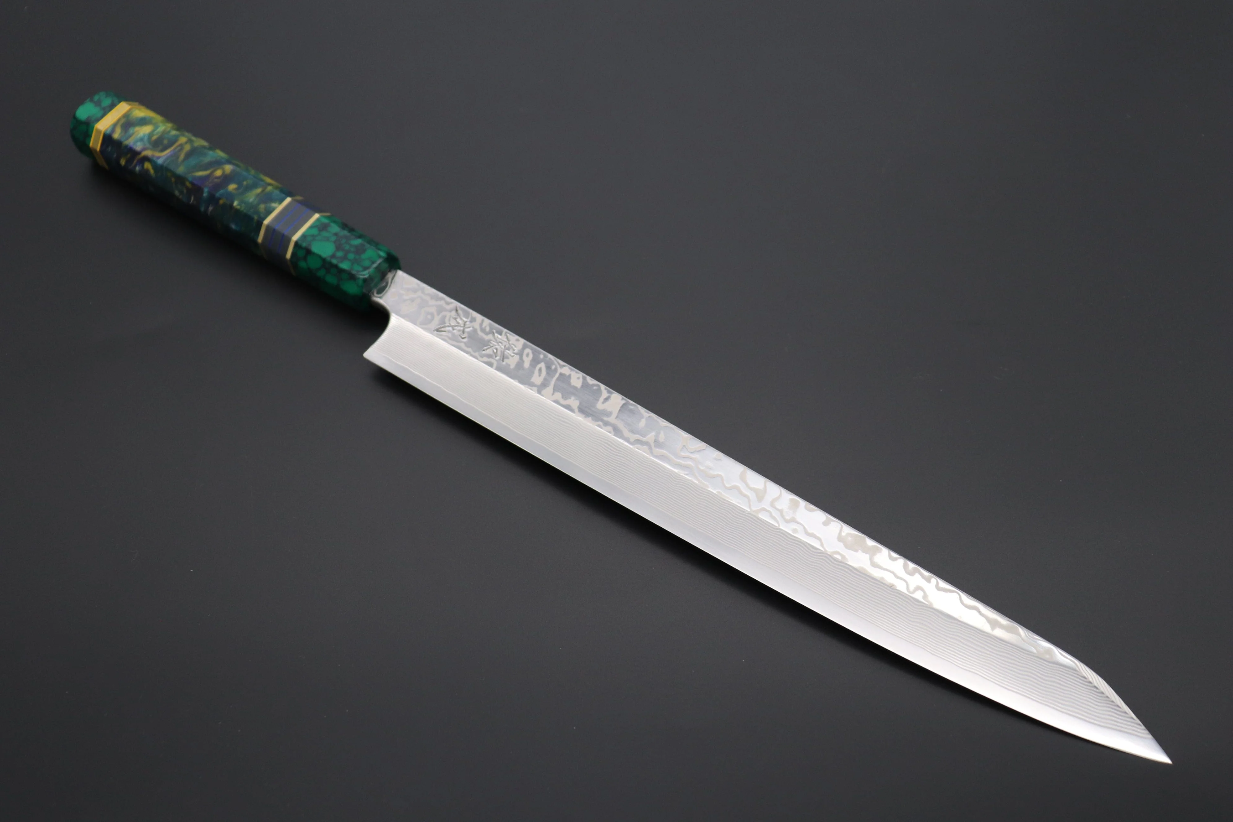 Custom Limited Edition, Sukenari SRS-13 Nickel Damascus Kiritsuke Yanagiba 300mm (11.8 inch, SCL-459)