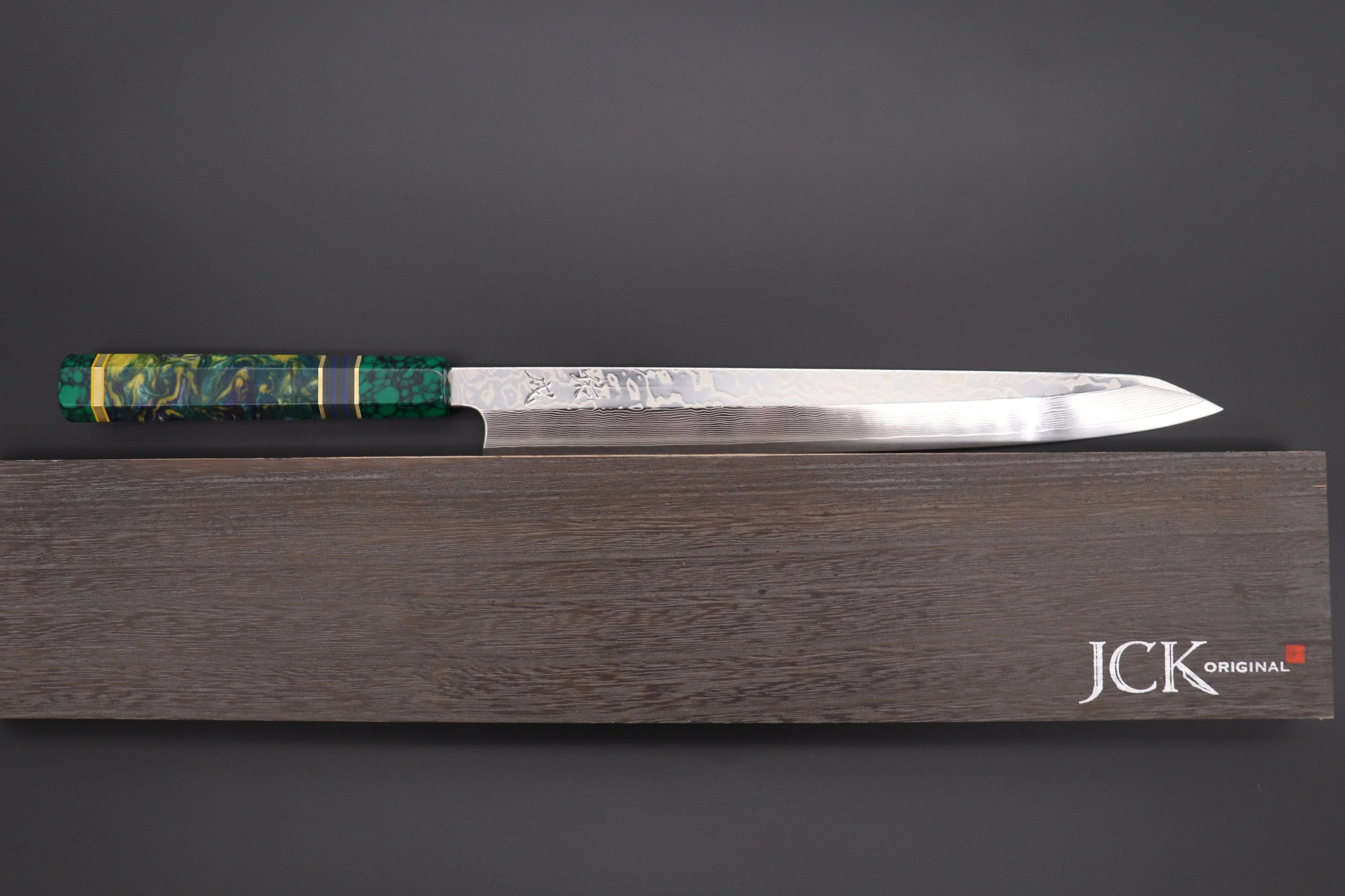 Custom Limited Edition, Sukenari SRS-13 Nickel Damascus Kiritsuke Yanagiba 300mm (11.8 inch, SCL-459) - Image 8