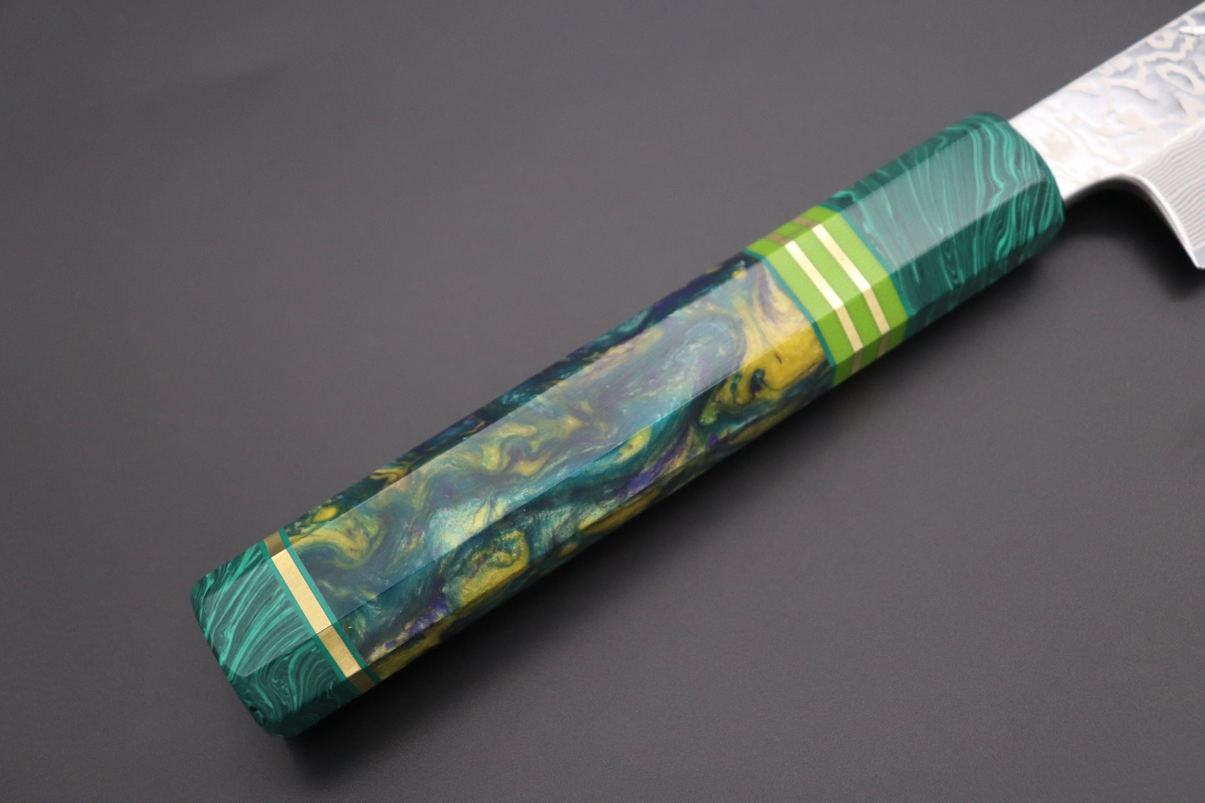 Custom Limited Edition, Sukenari SRS-13 Nickel Damascus Kiritsuke Yanagiba 330mm (12.9 inch, SCL-460) - Image 3