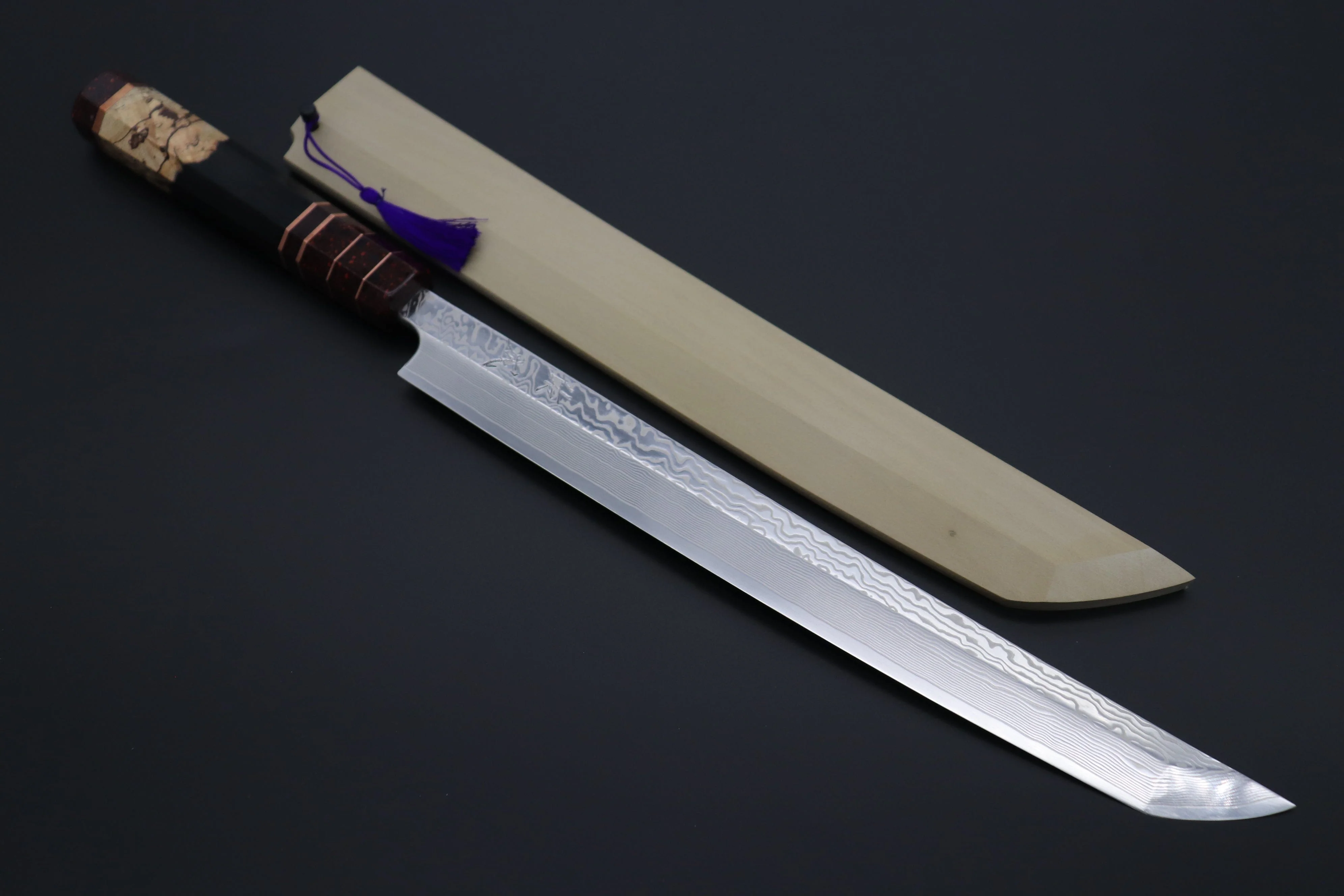 Custom Limited Edition, Sukenari SRS-13 Nickel Damascus Sakimaru Takohiki 300mm (11.8 inch, SCL-458)