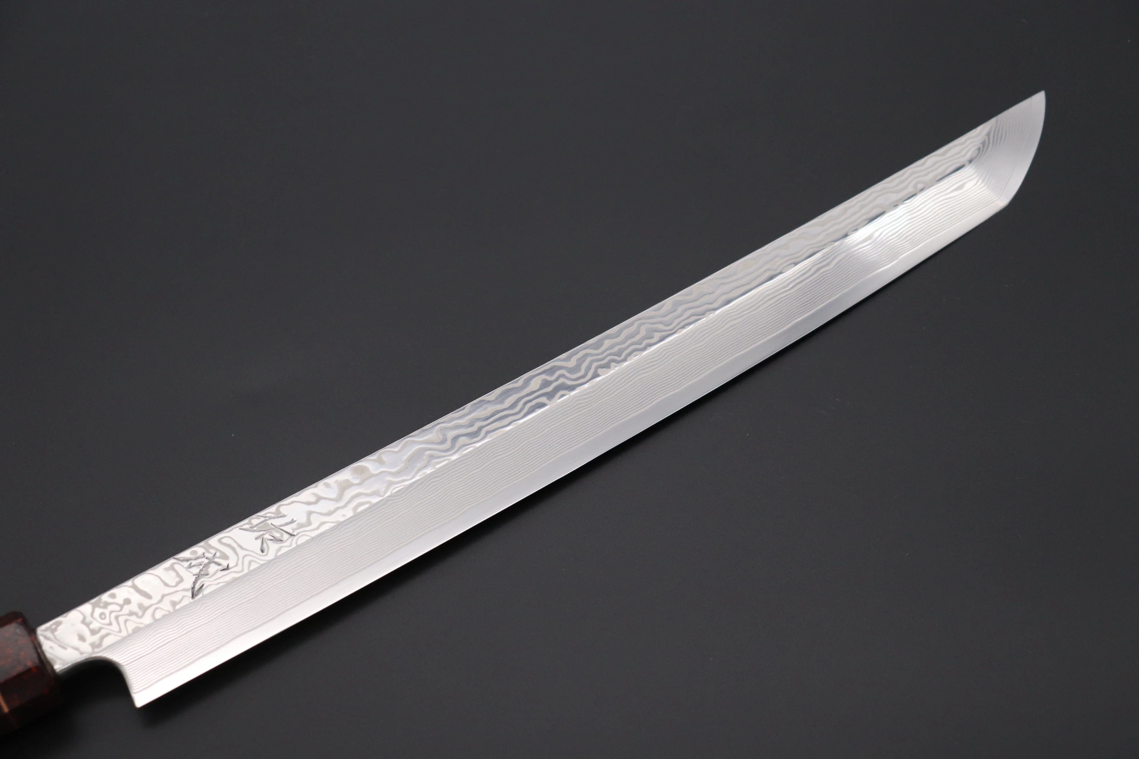 Custom Limited Edition, Sukenari SRS-13 Nickel Damascus Sakimaru Takohiki 300mm (11.8 inch, SCL-458) - Image 2
