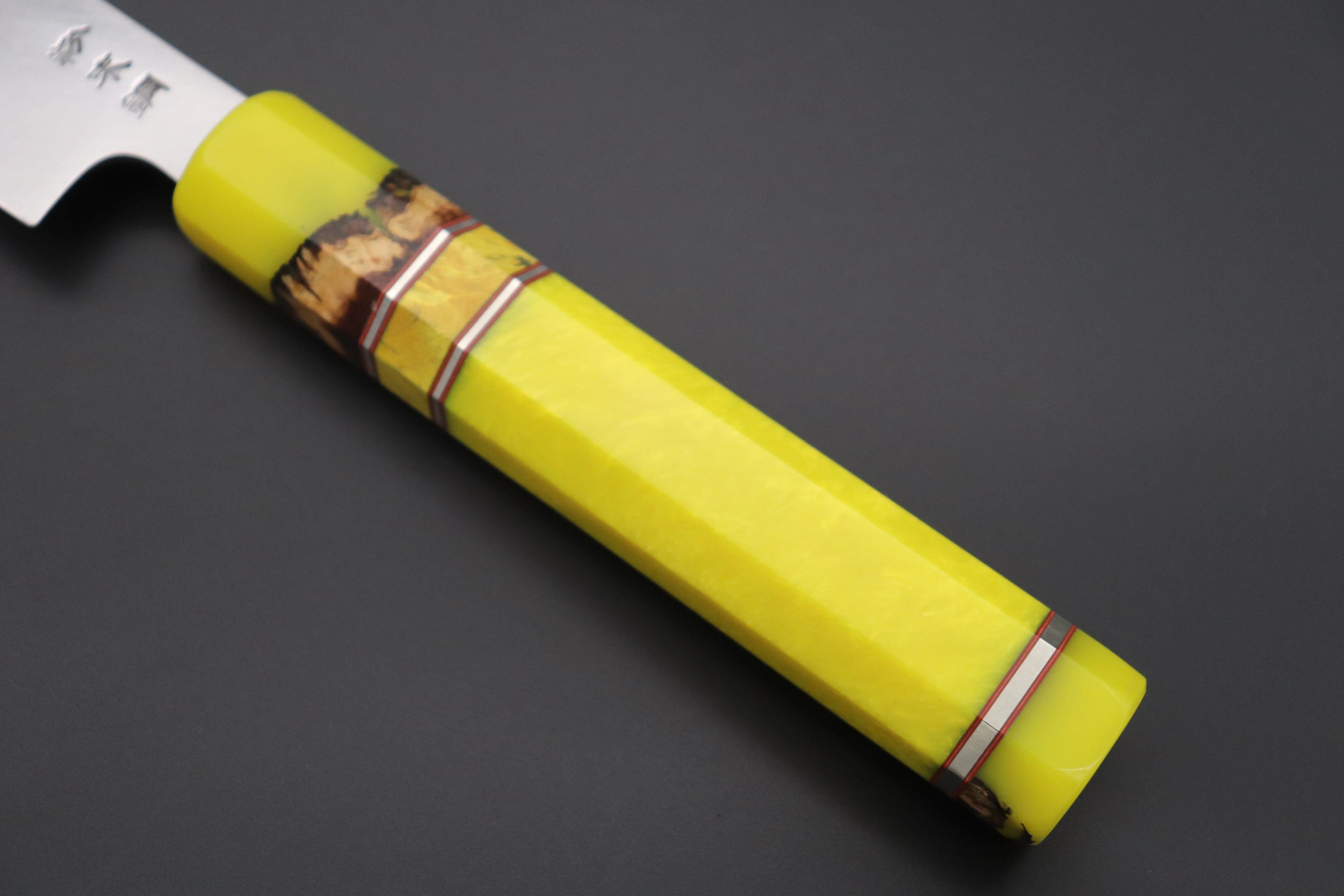 Custom Limited Edition, Sukenari SRS-13 Nickel Damascus Yanagiba 300mm (11.8 inch, SCL-455) - Image 7