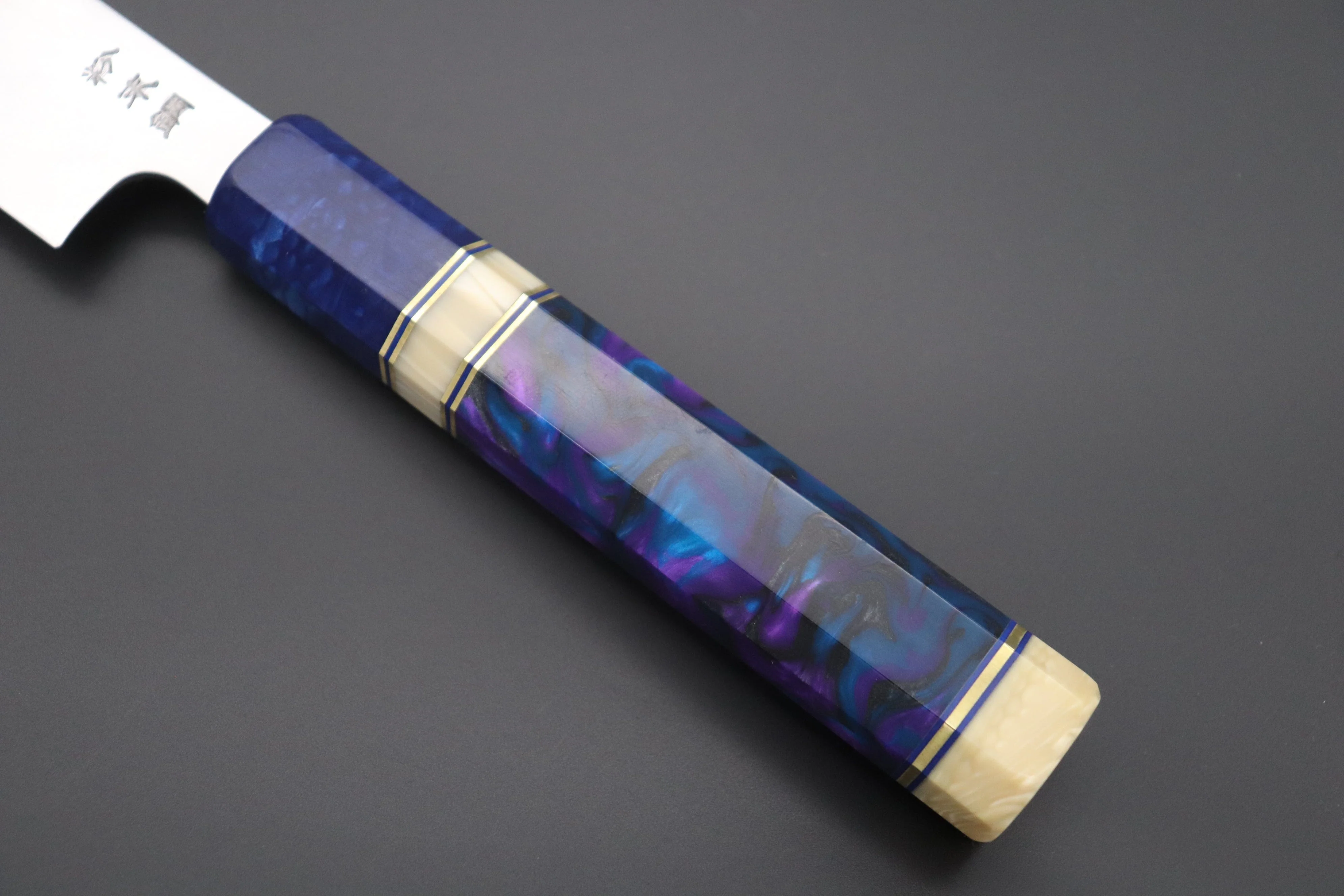 Custom Limited Edition, Sukenari SRS-13 Nickel Damascus Yanagiba 330mm (12.9 inch, SCL-457) - Image 7