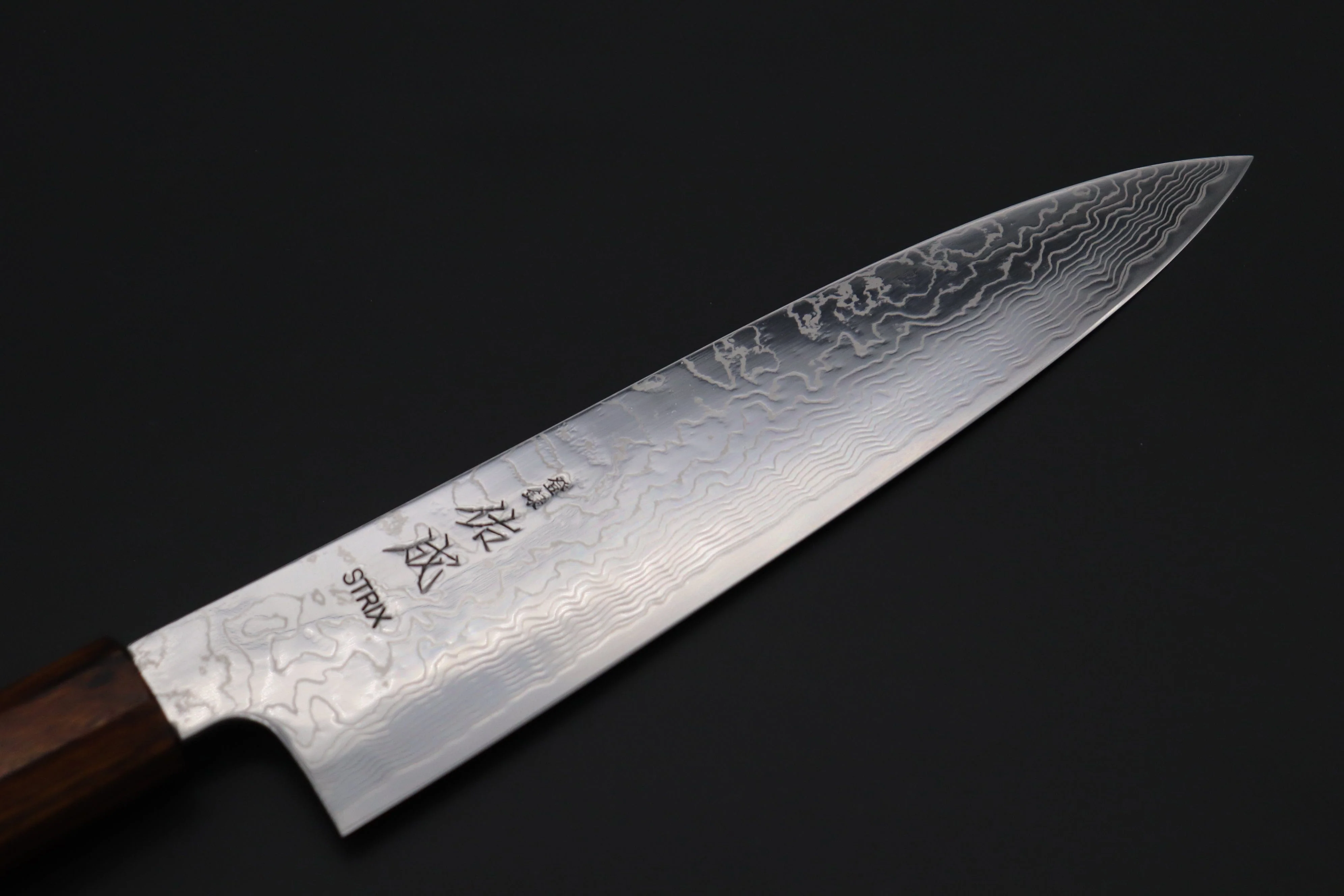 Custom Limited Edition, Sukenari STRIX Nickel Damascus Wa Gyuto 210mm (8.2 inch, SCL-531) - Image 2