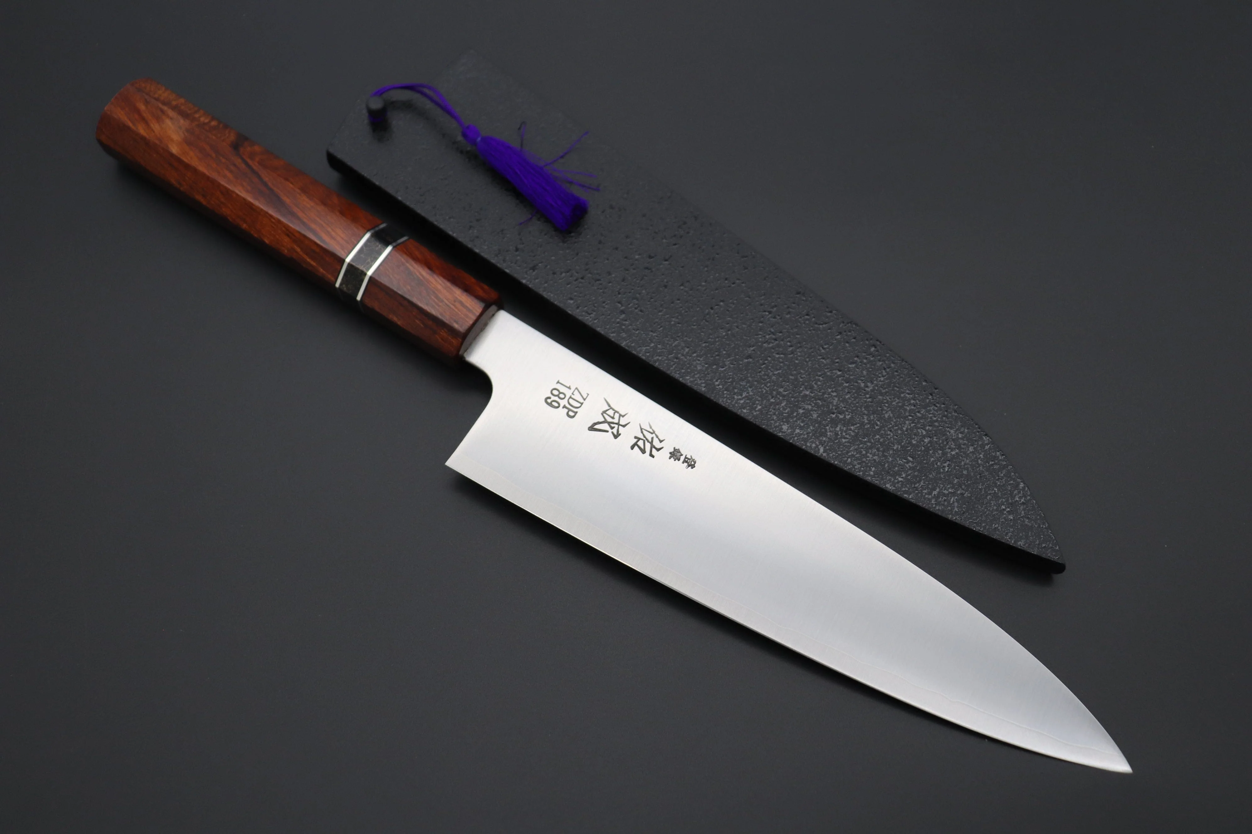 Custom Limited Edition, Sukenari ZDP-189 Clad Wa Gyuto 210mm (8.2 inch, SCL-540)