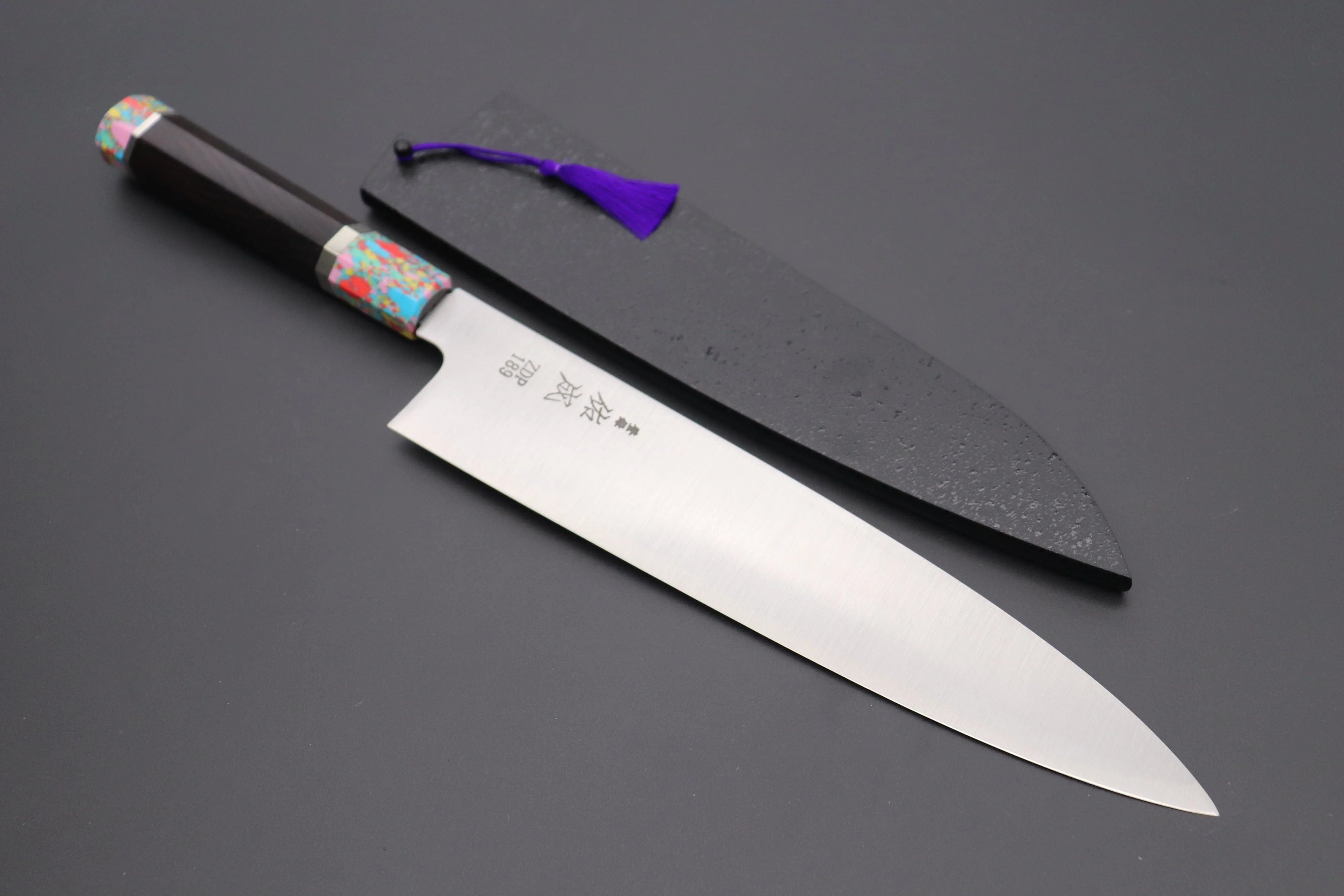 Custom Limited Edition, Sukenari ZDP-189 Clad Wa Gyuto 270mm (10.6 inch, SCL-303)