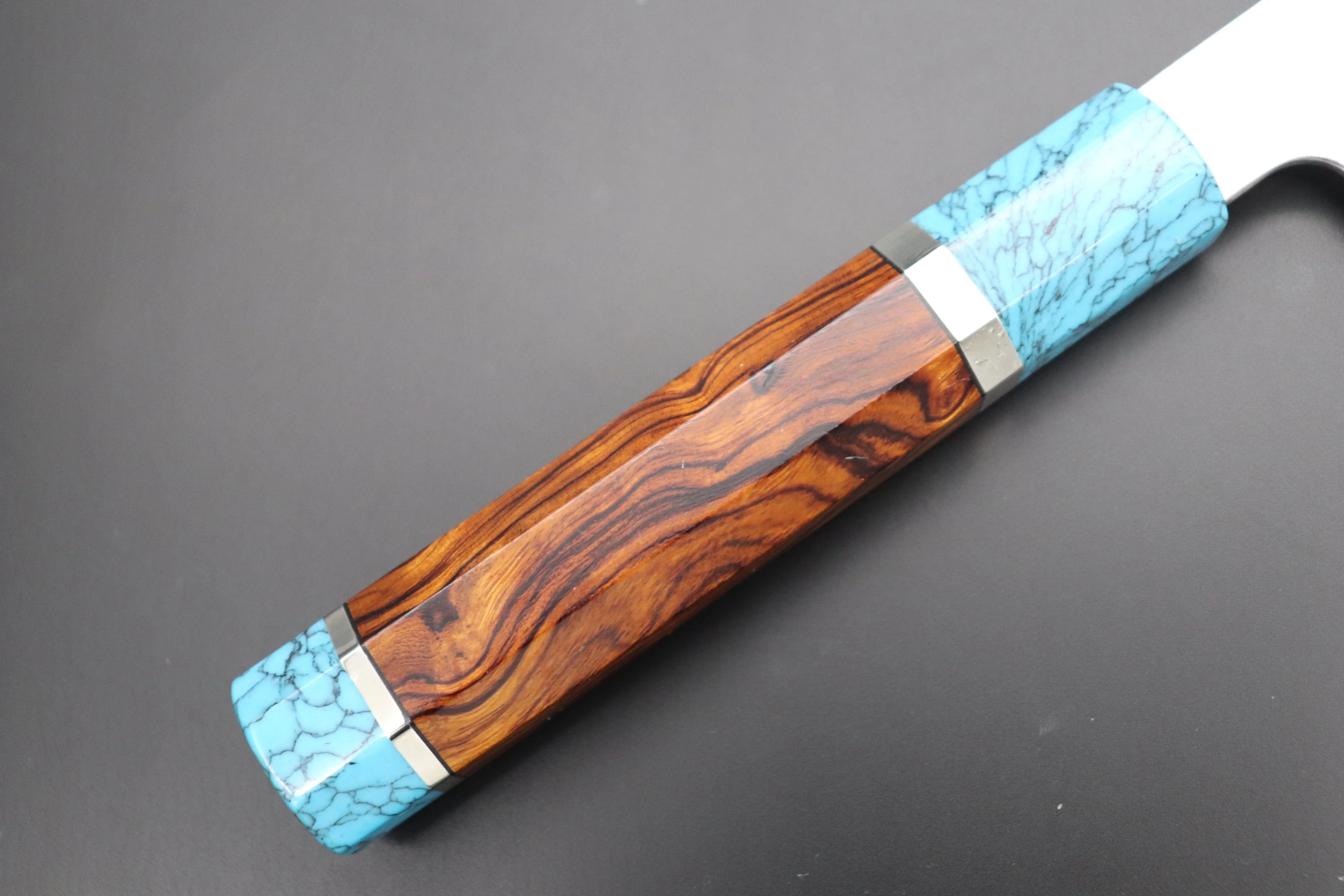 Custom Limited Edition, Sukenari ZDP-189 Nickel Damascus Kiritsuke 210mm (8.2 inch, SCL-412) - Image 3