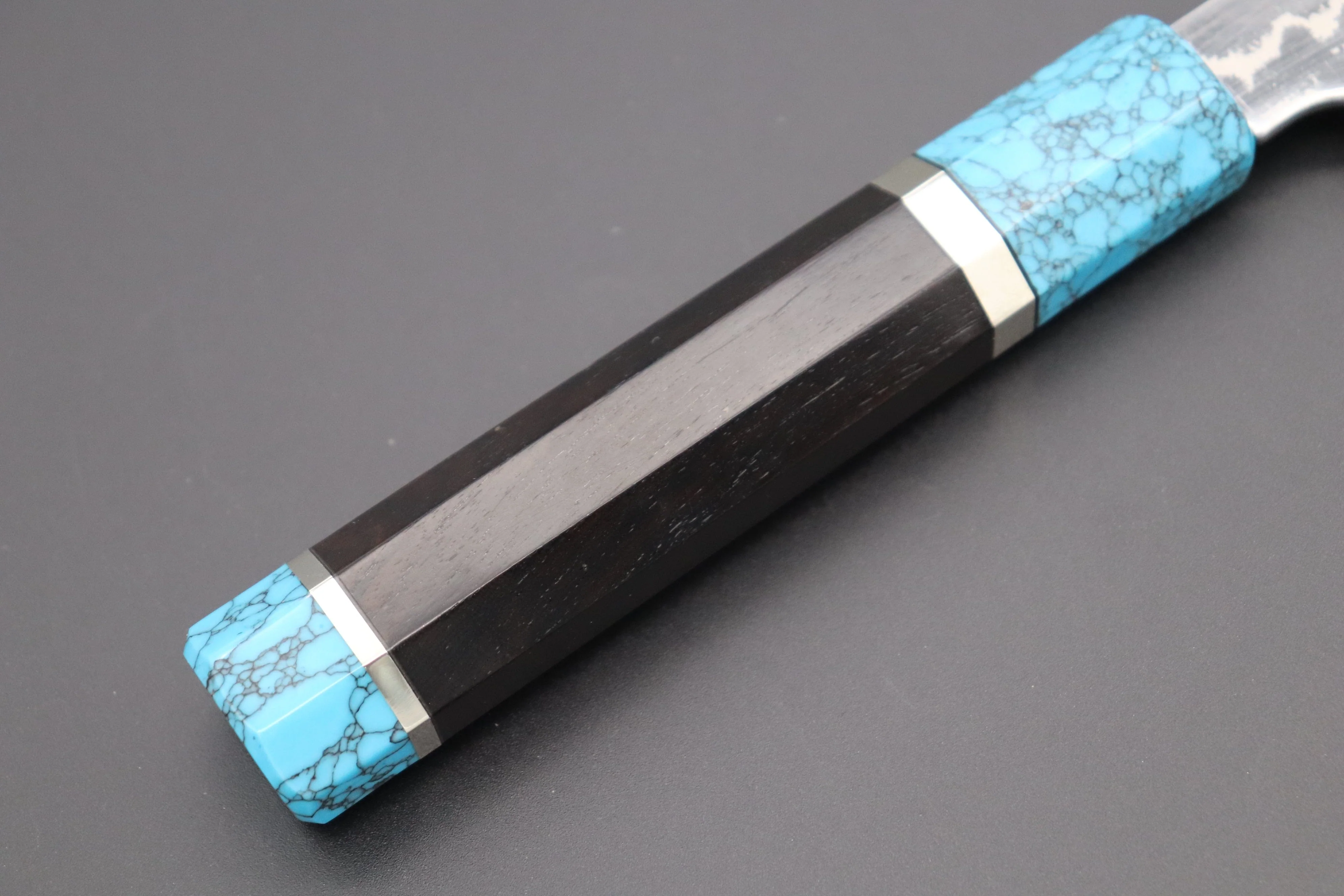 Custom Limited Edition, Sukenari ZDP-189 Nickel Damascus Wa Gyuto 210mm (8.2 inch, SCL-253) - Image 3