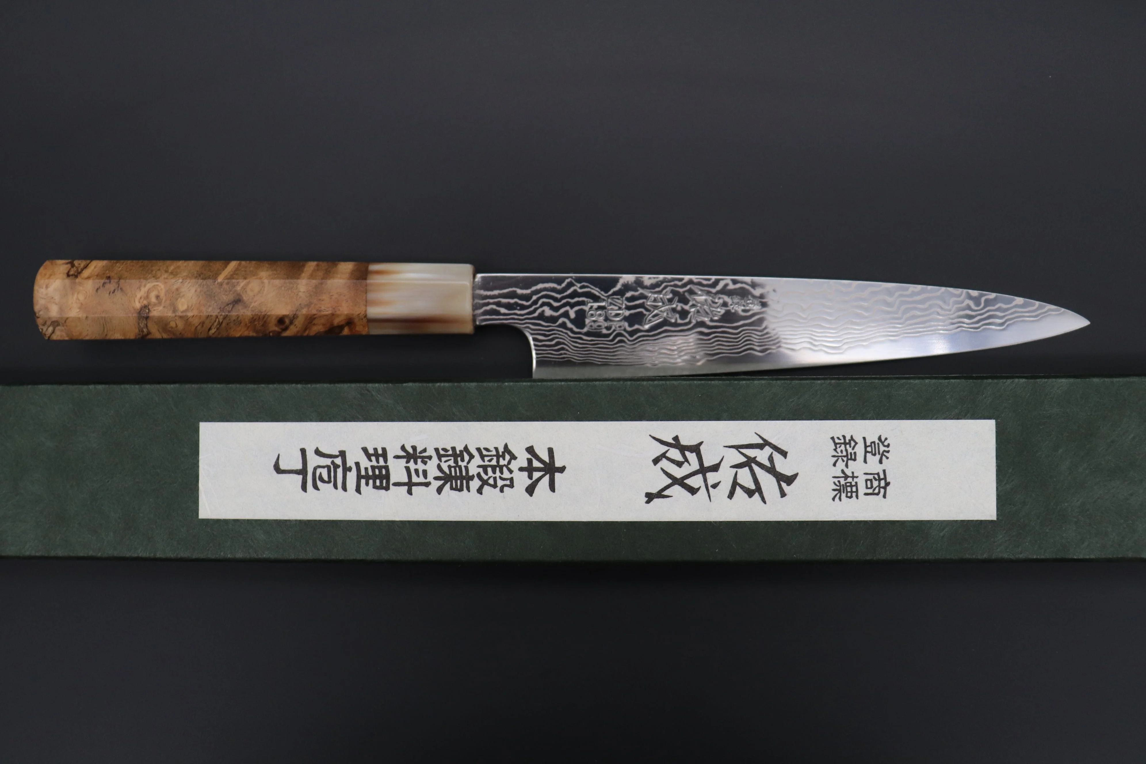 Custom Limited Edition, Sukenari ZDP-189 Nickel Damascus Wa Petty 165mm (6.4 inch, SCL-448) - Image 9