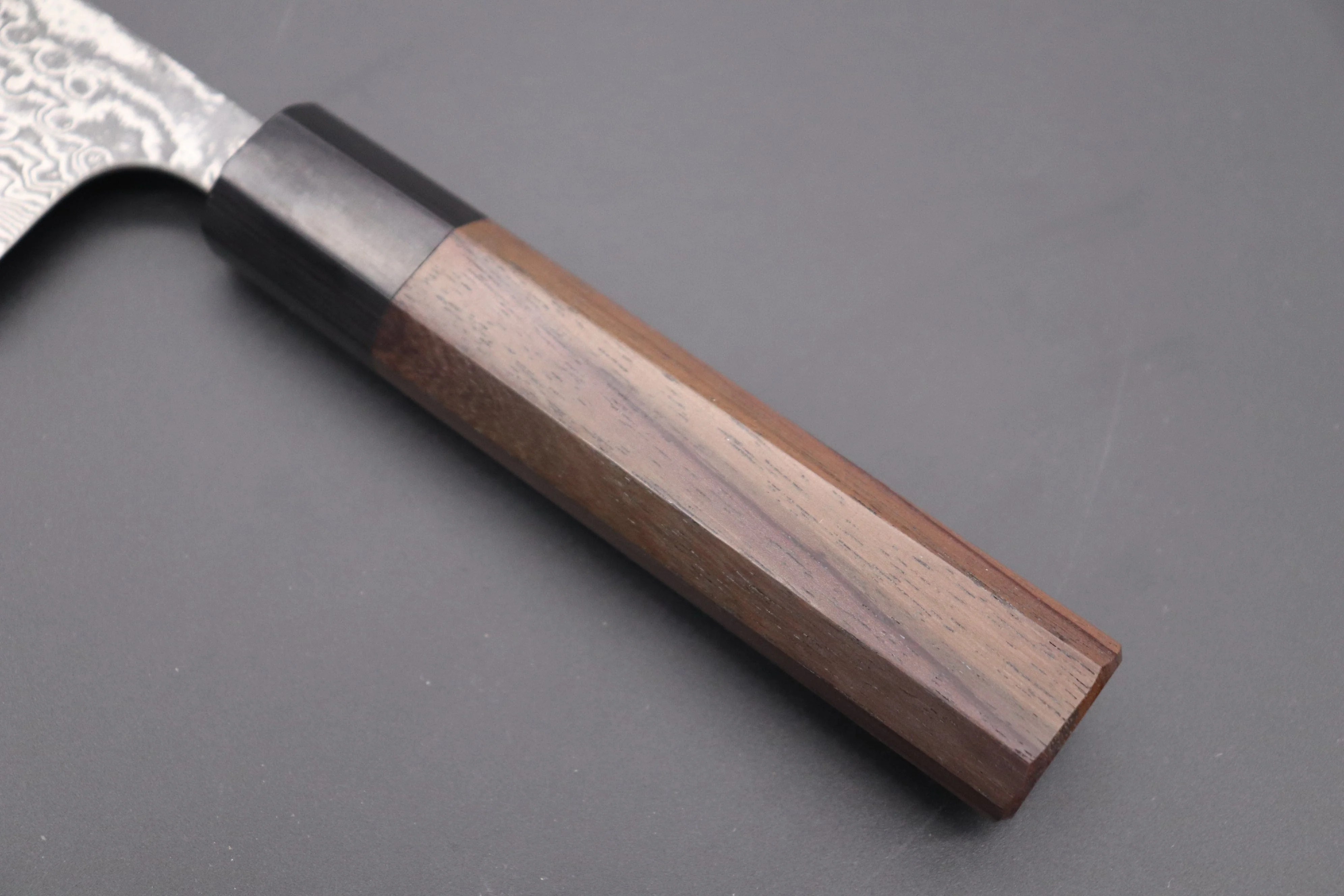 Fu-Rin-Ka-Zan R-2 Damascus Wa Series Wa Gyuto (180mm to 240mm, 3 sizes, Octagon Shaped Red-Sandalwood Handle) - Image 7
