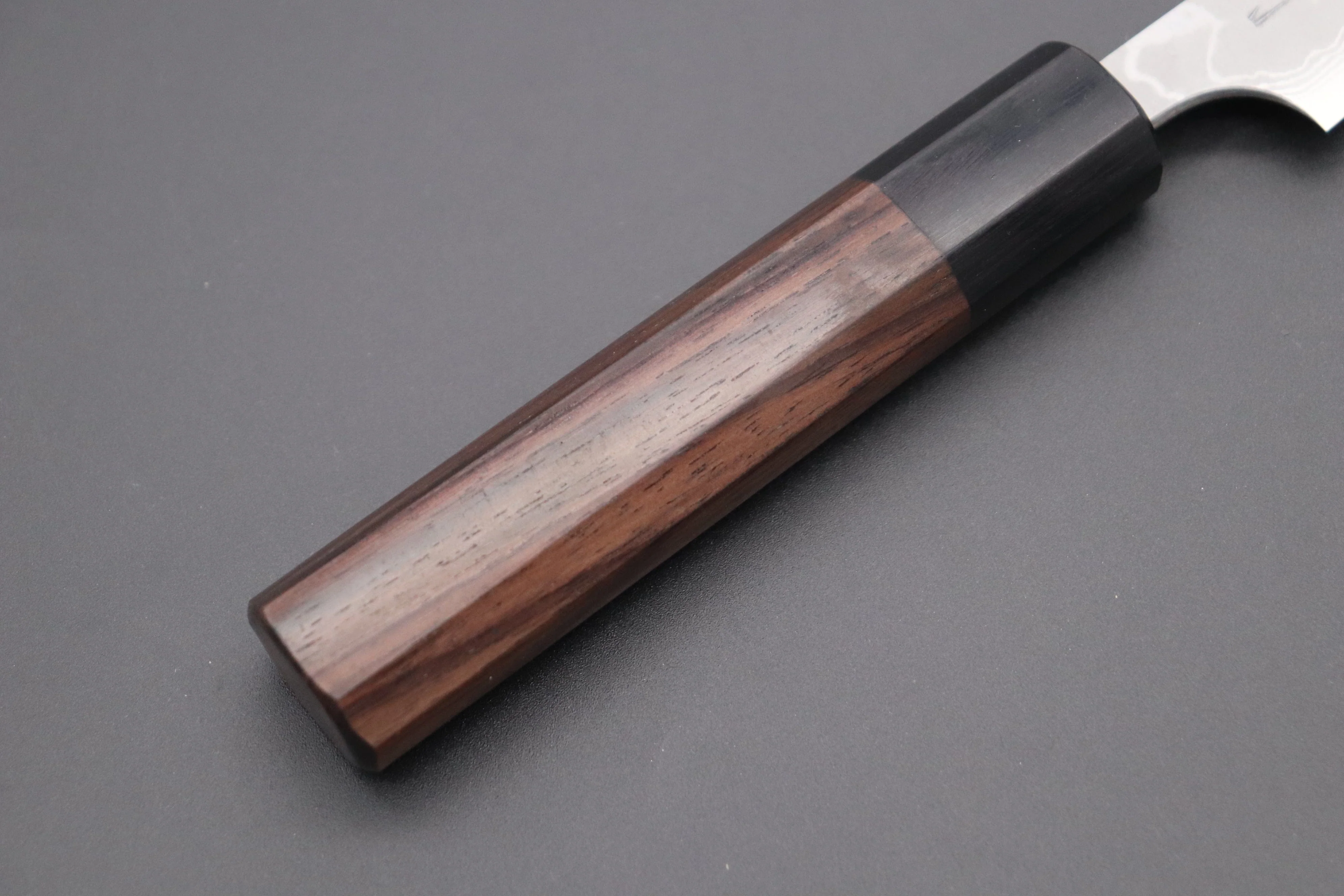 Fu-Rin-Ka-Zan Aogami Super Custom Damascus Series FASD-1P Wa Paring 80mm (3.1 inch, Octagonal Red-Sandalwood Handle) - Image 3