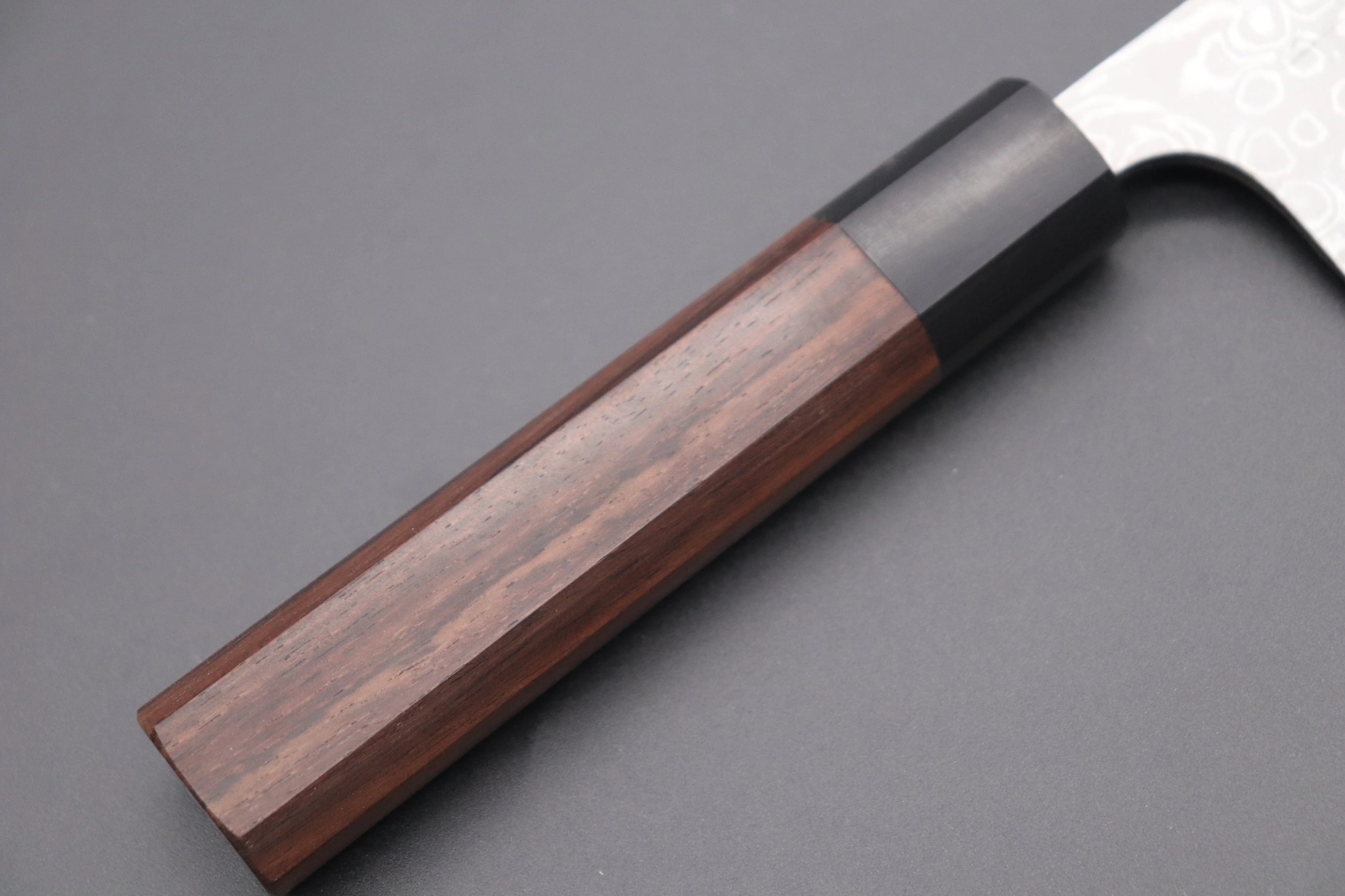 Fu-Rin-Ka-Zan Aogami Super Custom Damascus Series FASD-7 Bunka 190mm (7.4 inch, Octagonal Red-Sandalwood Handle) - Image 3