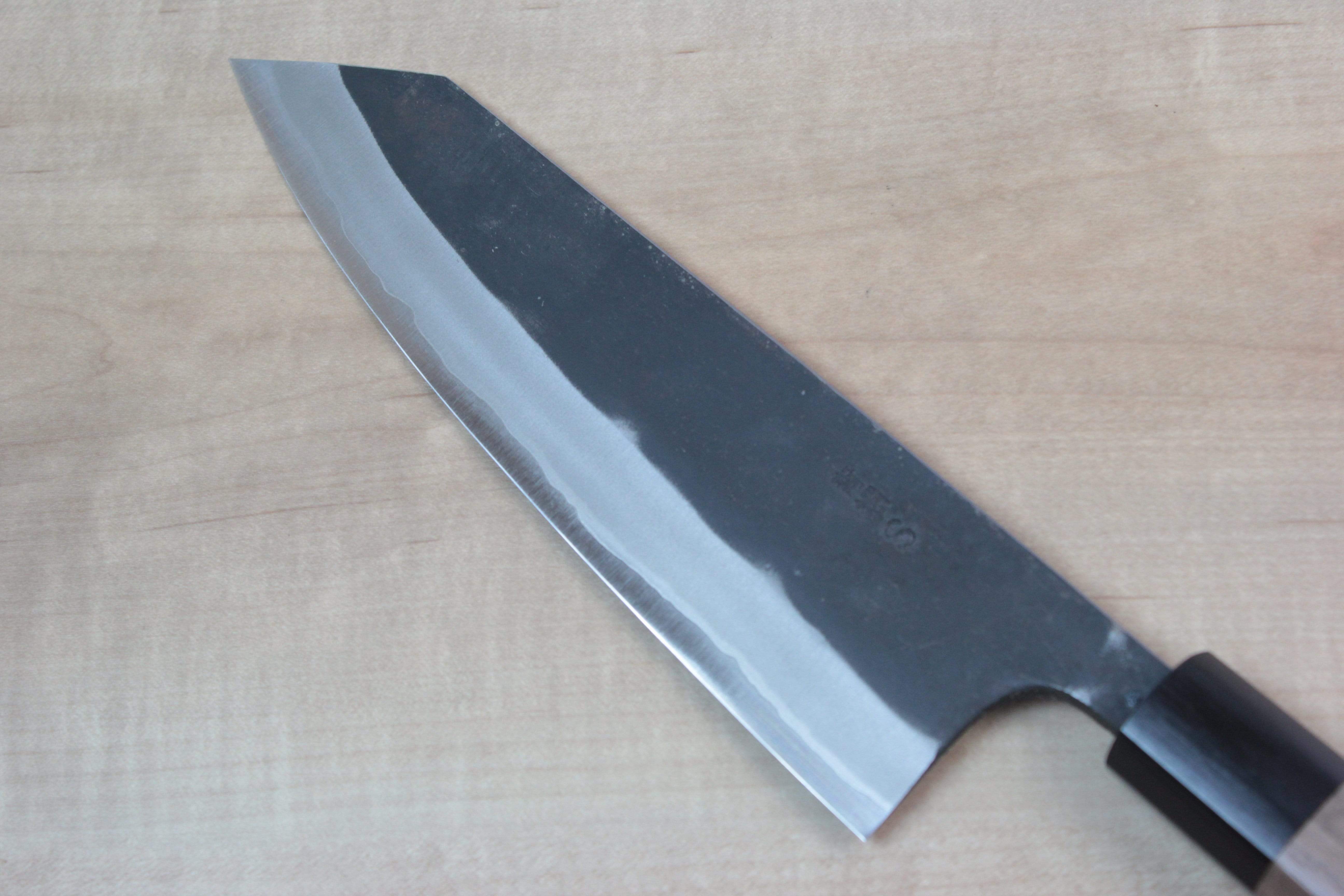 Fu-Rin-Ka-Zan Aogami Super Kurouchi Series FAB-6W Bunka 185mm (7.2 inch, Octagon Shaped Walnut Wood Handle) - Image 4