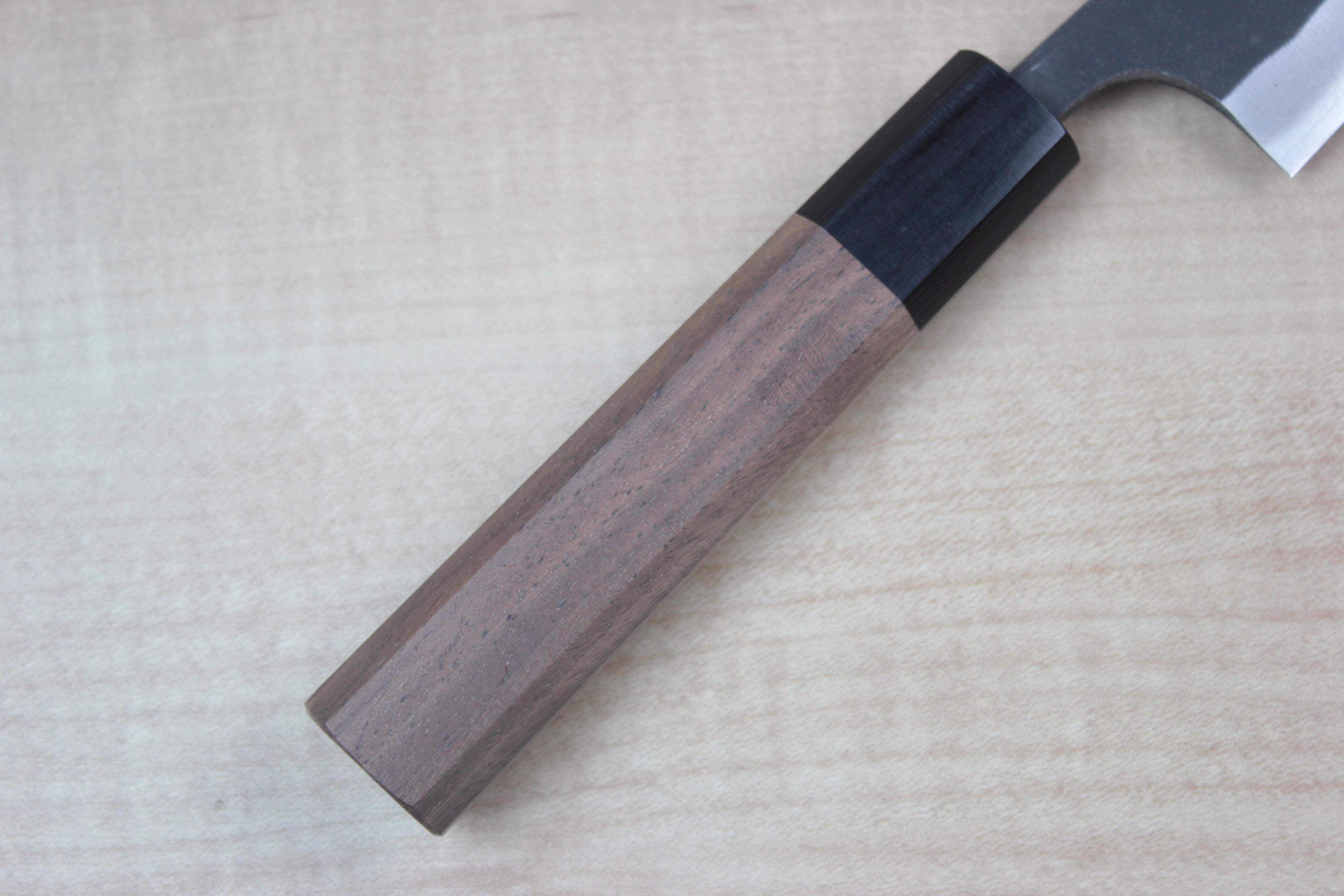 Fu-Rin-Ka-Zan Aogami Super Kurouchi Series Wa Petty (120mm and 150mm, 2 sizes, Octagon Shaped Walnut-Wood Handle) - Image 3