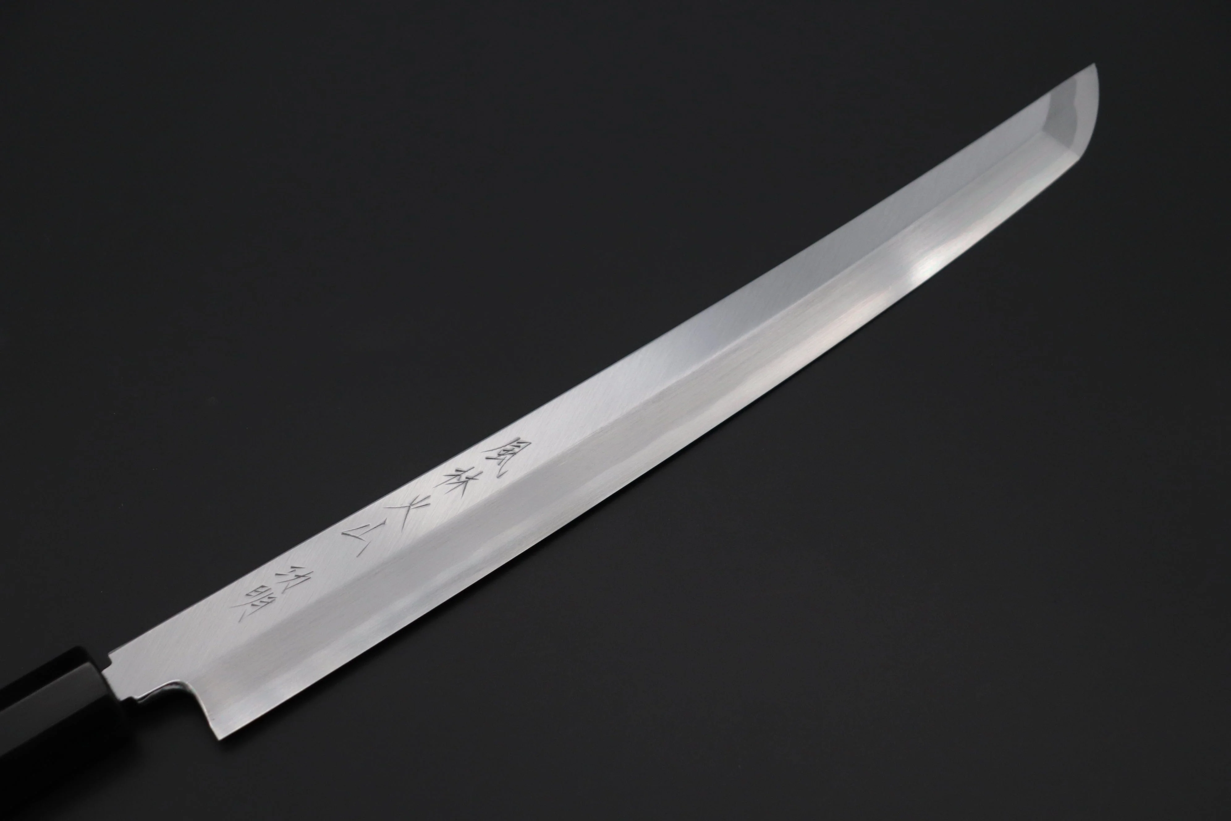 Fu-Rin-Ka-Zan Limited, FSO-100 Hon Kasumi Blue Steel No.1 Sakimaru Takohiki 300mm (11.8 Inch, Octagonal Ebonywood Handle) - Image 2