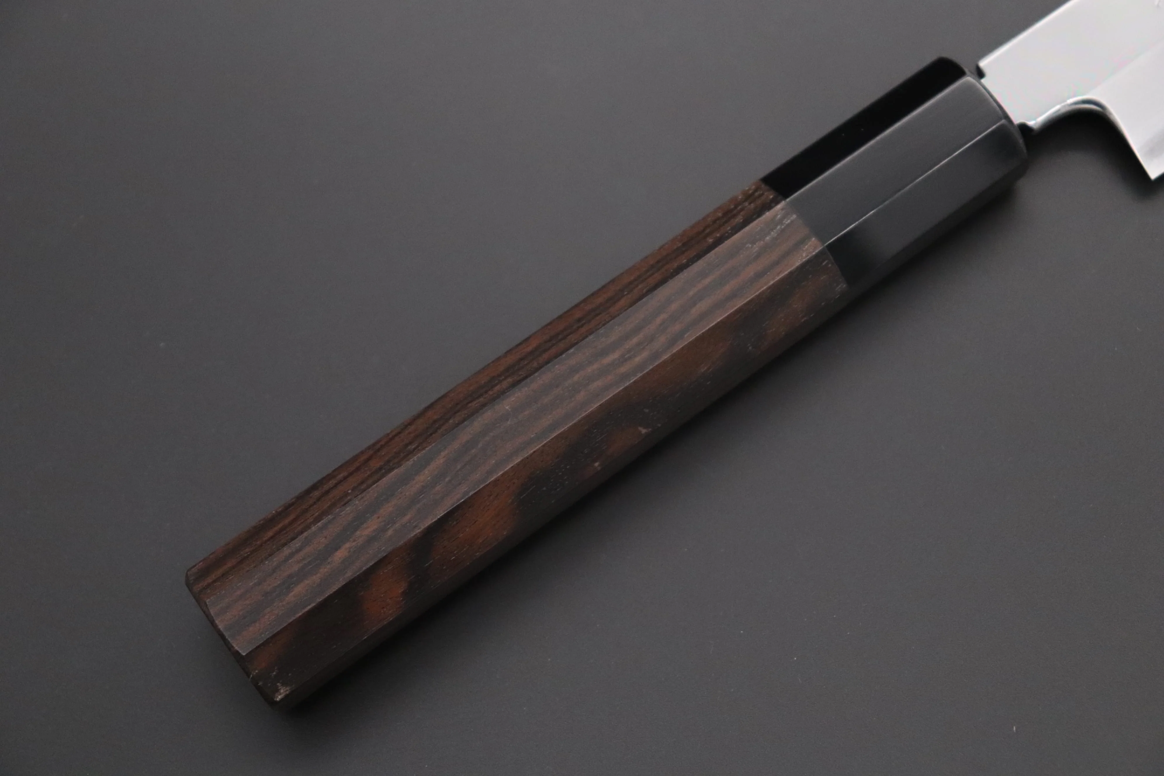 Fu-Rin-Ka-Zan Limited, FSO-100P Hon Kasumi Blue Steel No.1 Sakimaru Takohiki 300mm (11.8 Inch, Perfectly Mirror Polished Blade, Octagonal Ebonywood Handle) - Image 3