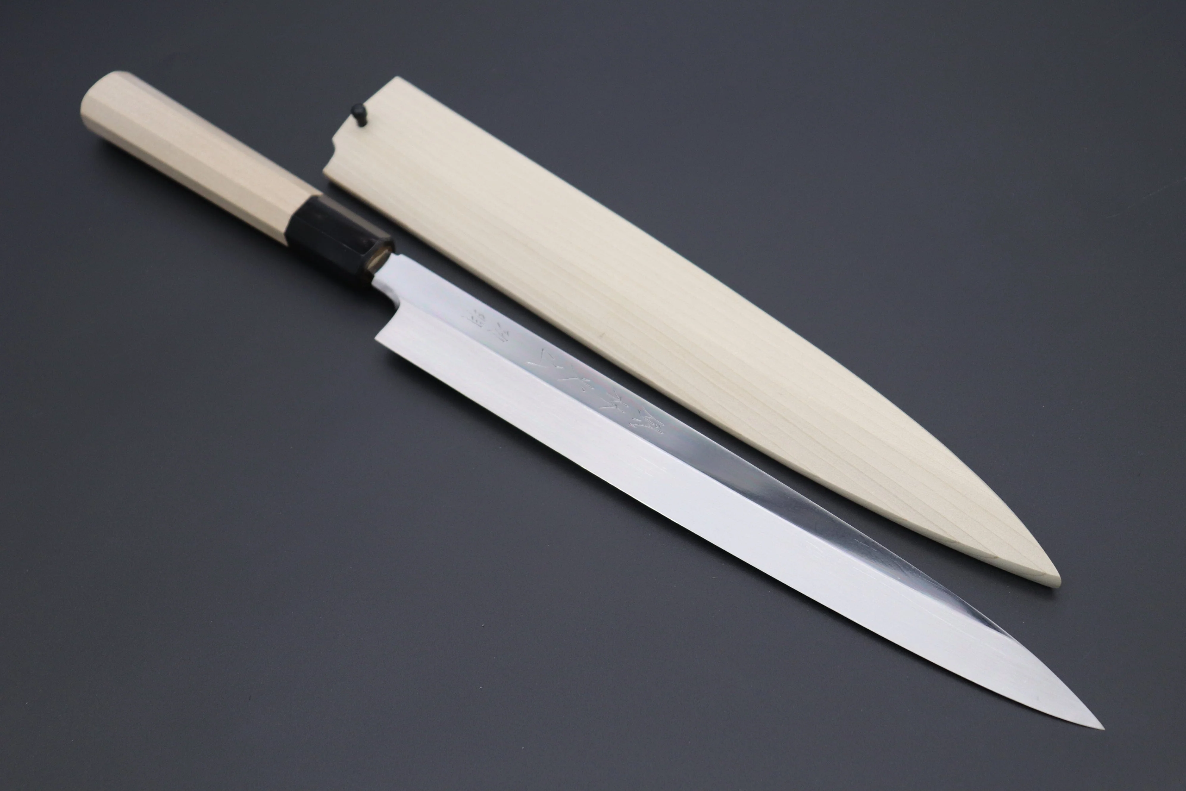 Fu-Rin-Ka-Zan Limited, (FSO-9) Solid VG-10 blade Yanagiba (270mm & 300mm, 2 Sizes, Perfectly Mirror Polished)